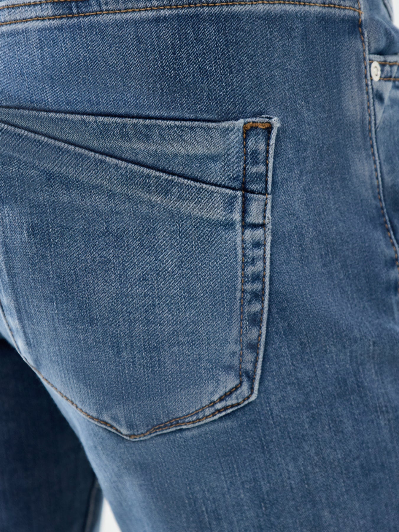 Blush Icon Coin Mid Waist Flare Jeans 32 Inch Blue Black