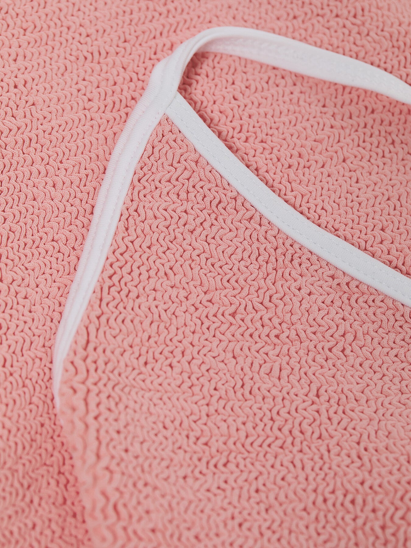 Pamela Swim Contrast Peach Swimsuit