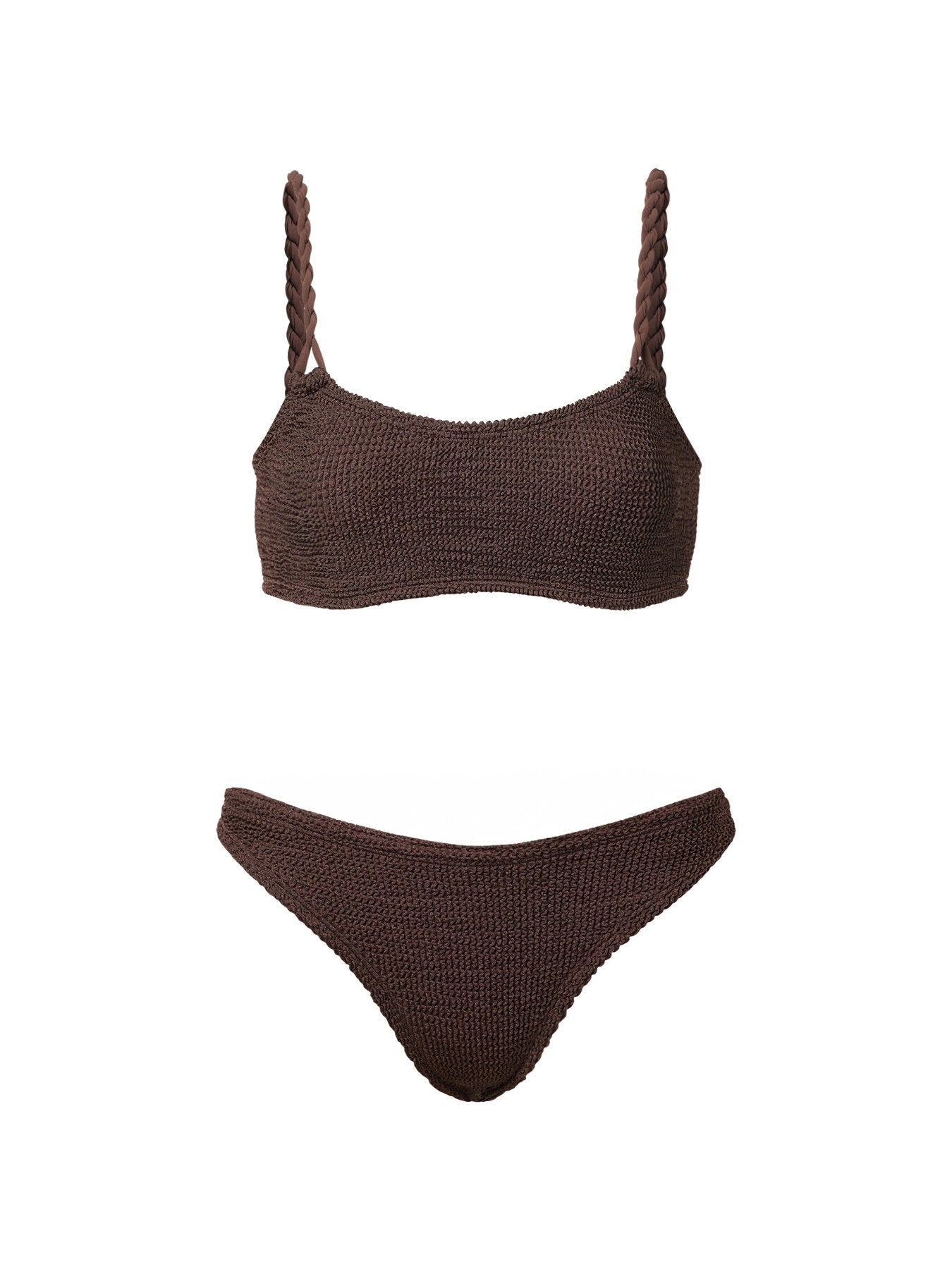 Phoebe Bikini Metallic Chocolate Bikini Set