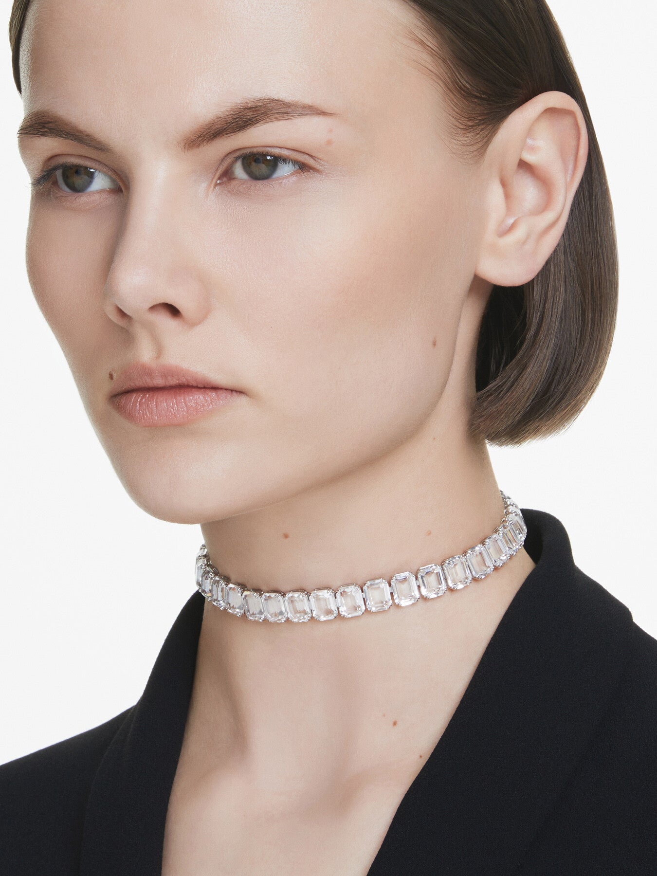 Millinenia Octagon Cut Crystal Necklace