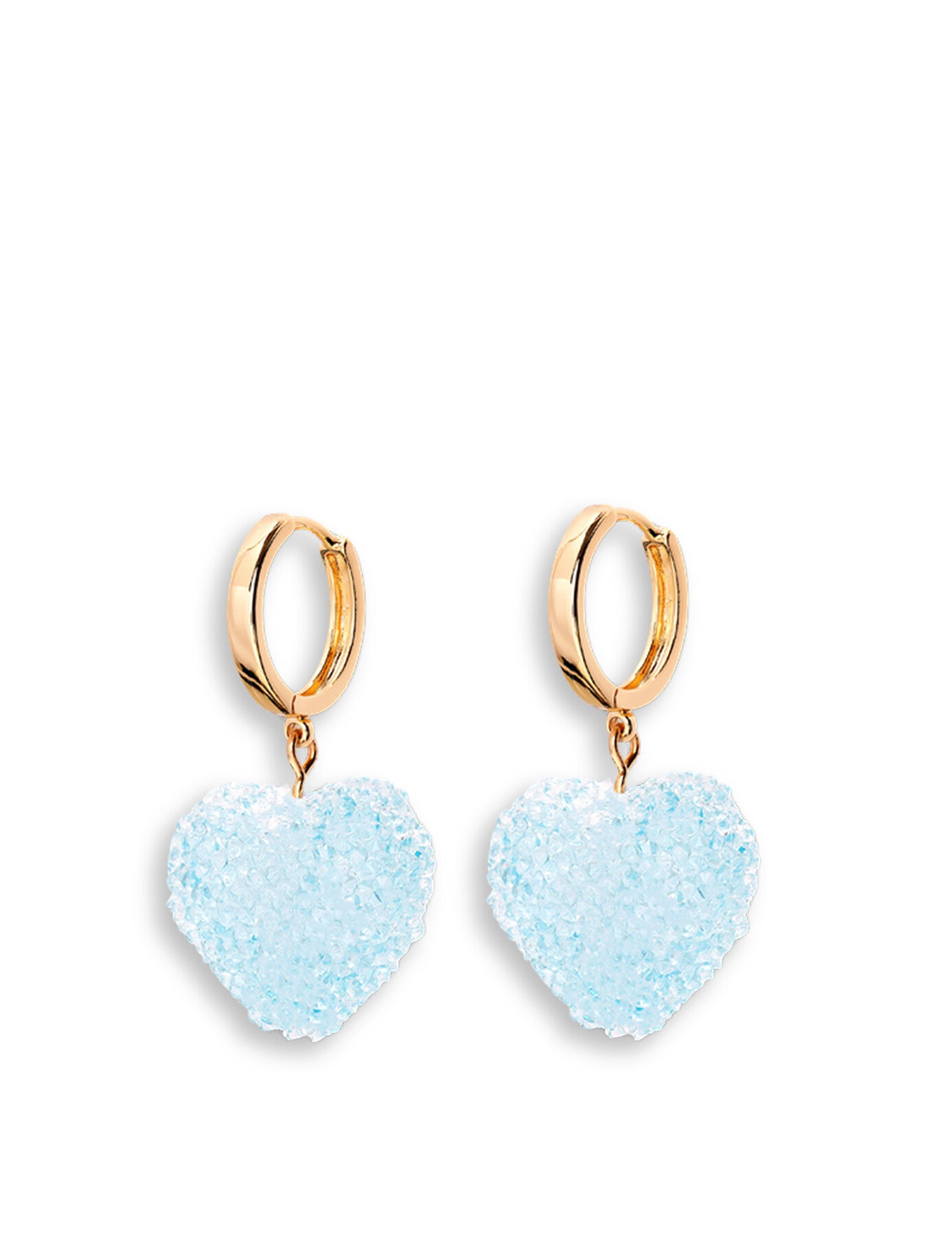 Jelly Heart Hoop Earrings