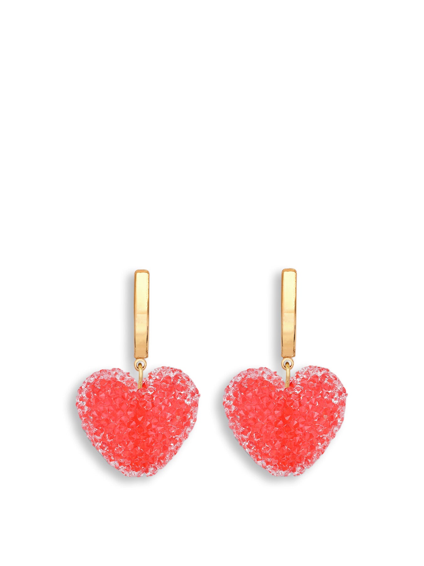 Jelly Heart Hoop Earrings