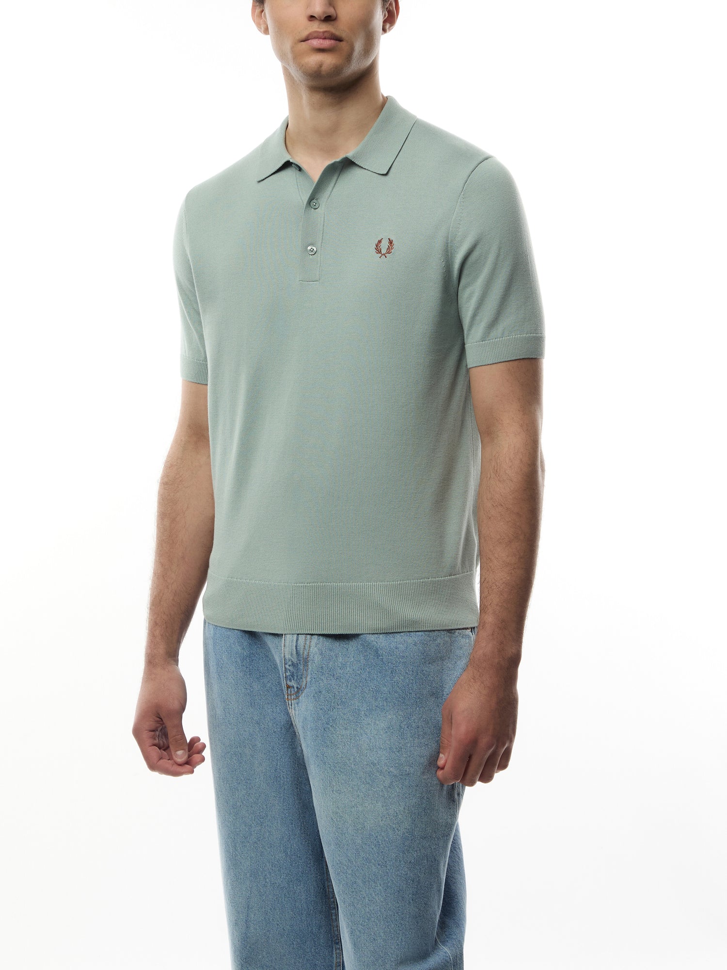 Knitted Short Sleeve Polo Shirt