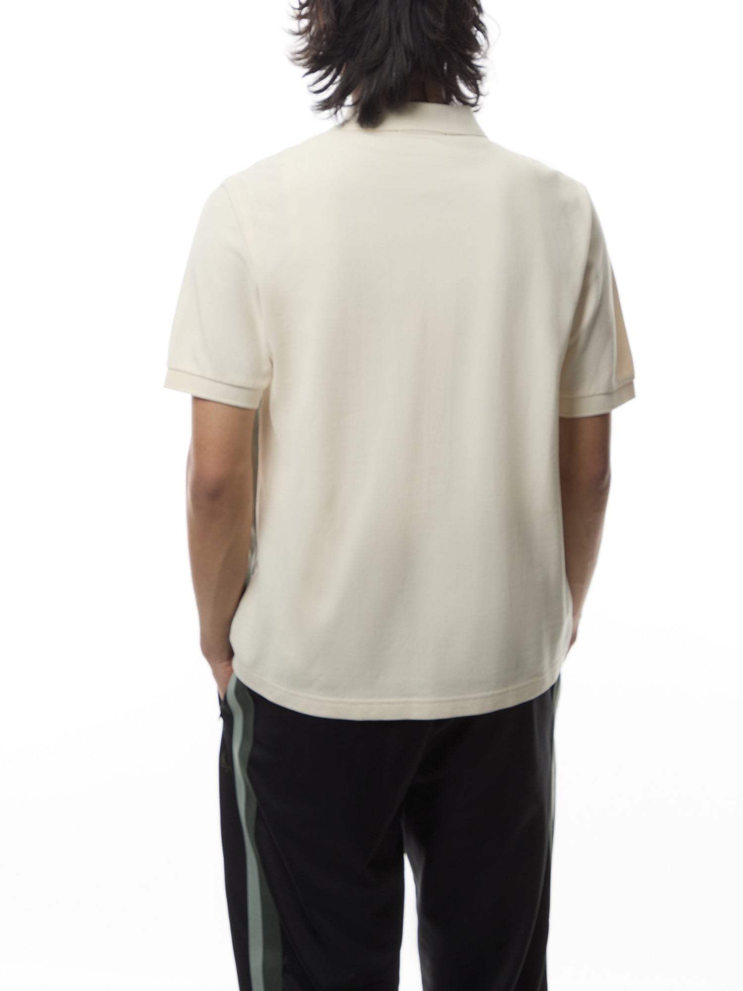 Towelling Panel Short Sleeve Polo Shirt