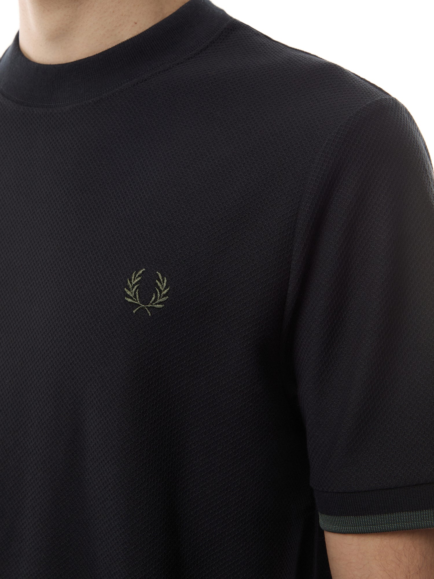 Tipped Cuff Pique T-Shirt