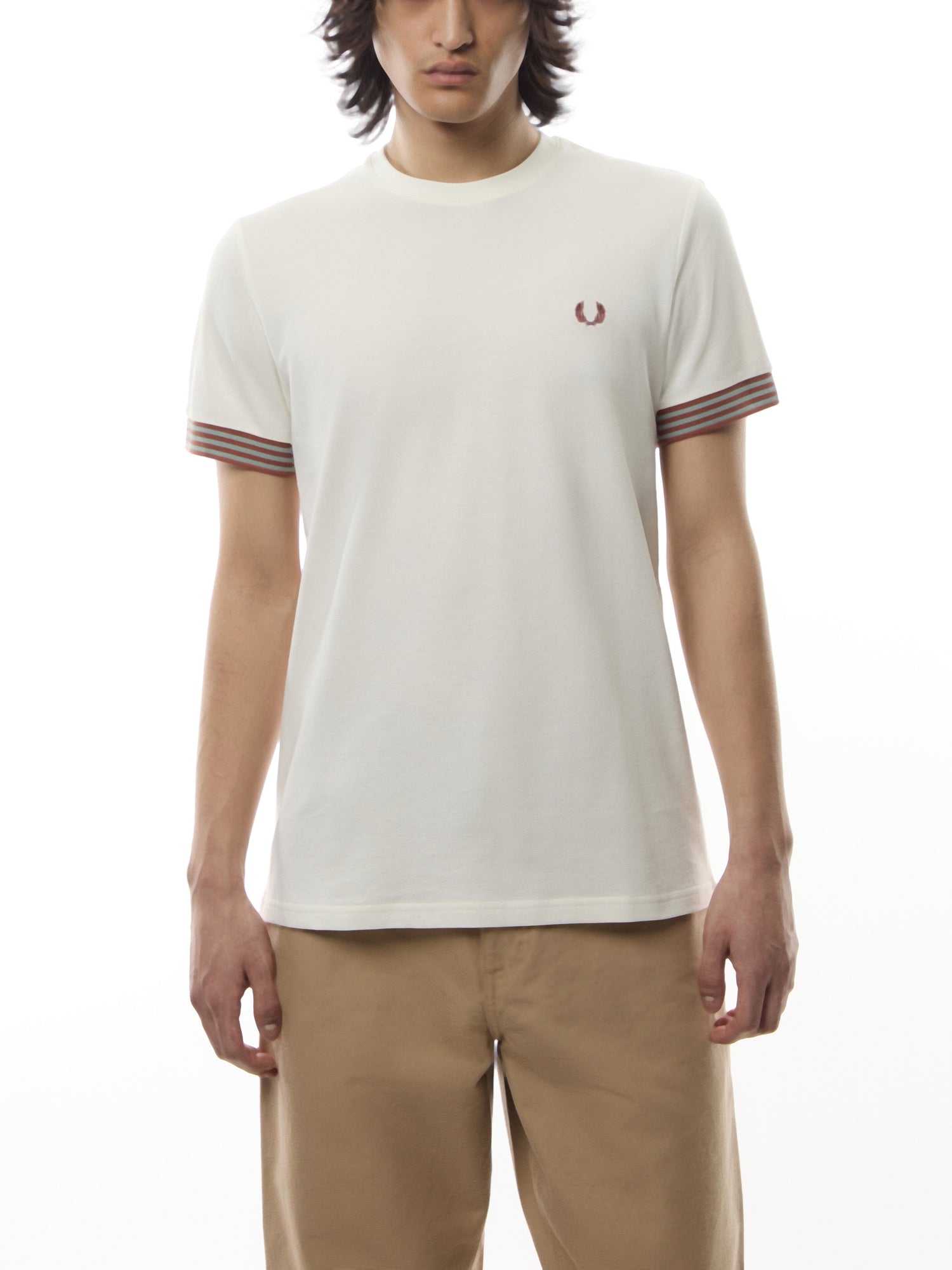 Striped Cuff T-Shirt