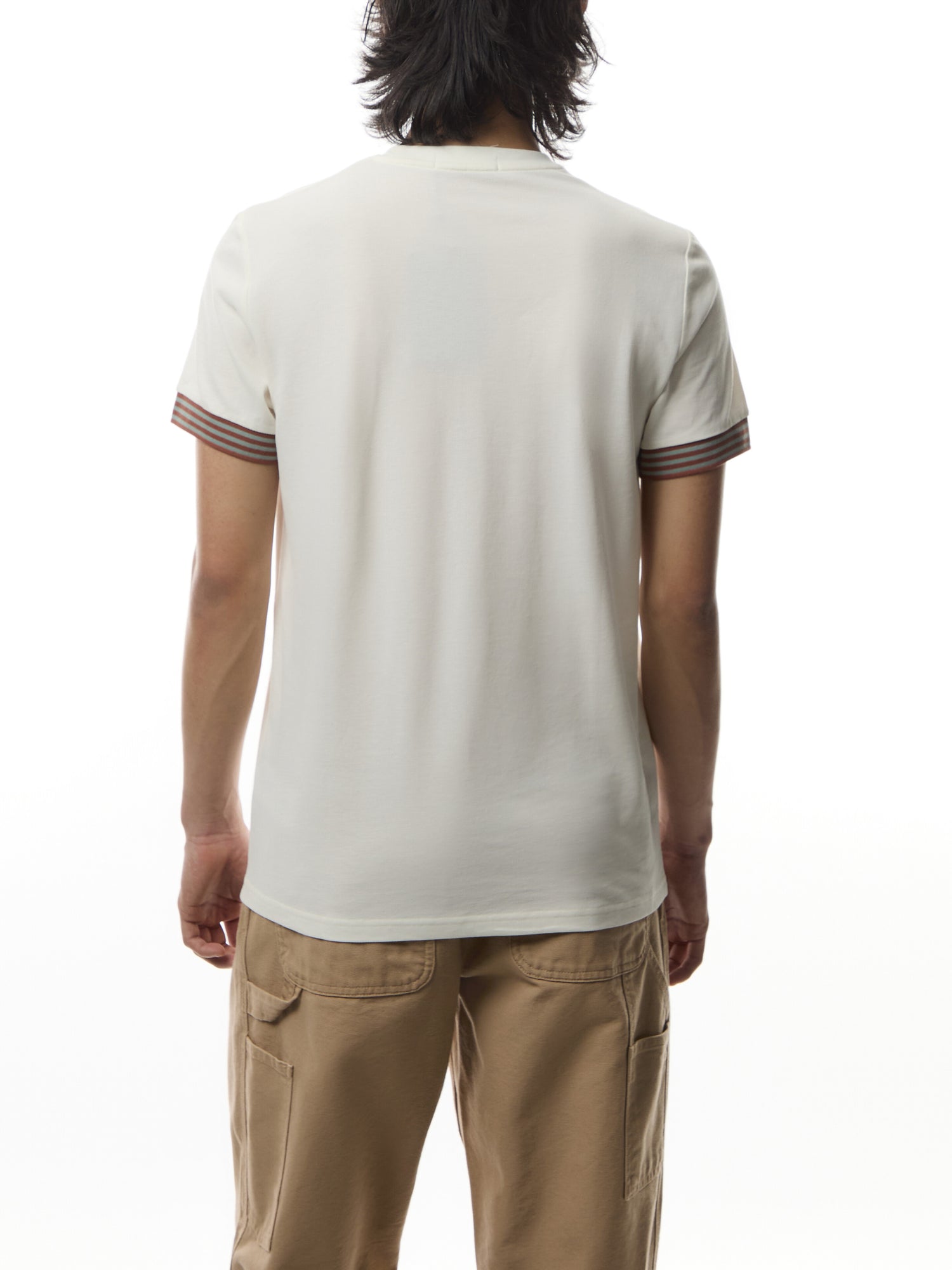 Striped Cuff T-Shirt