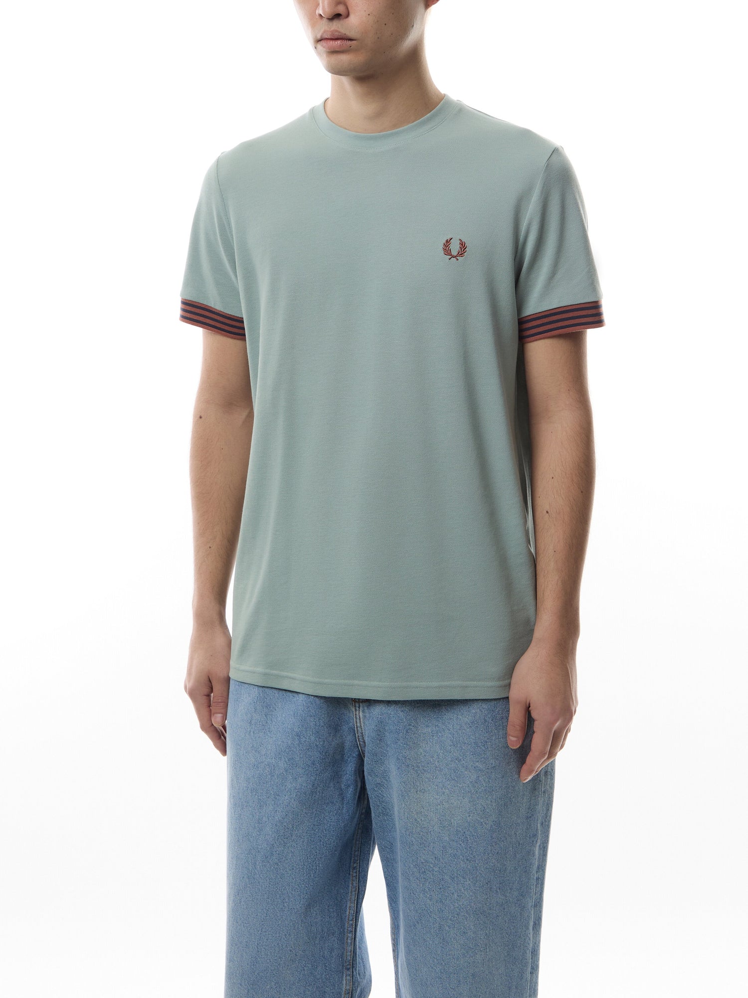 Striped Cuff T-Shirt