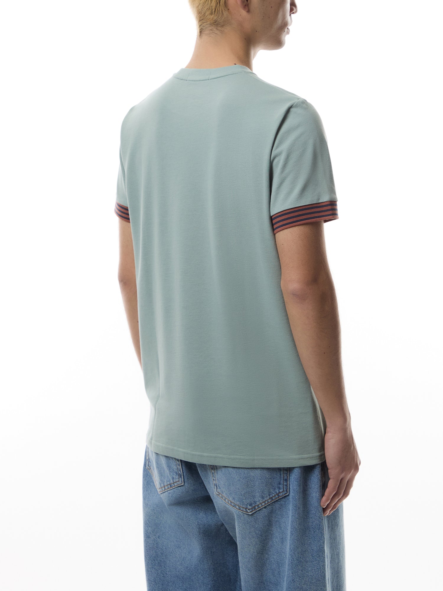 Striped Cuff T-Shirt