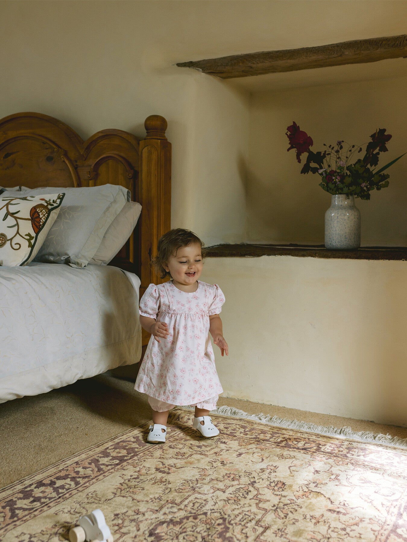 Joelle Baby Girls Floral Romper Dress