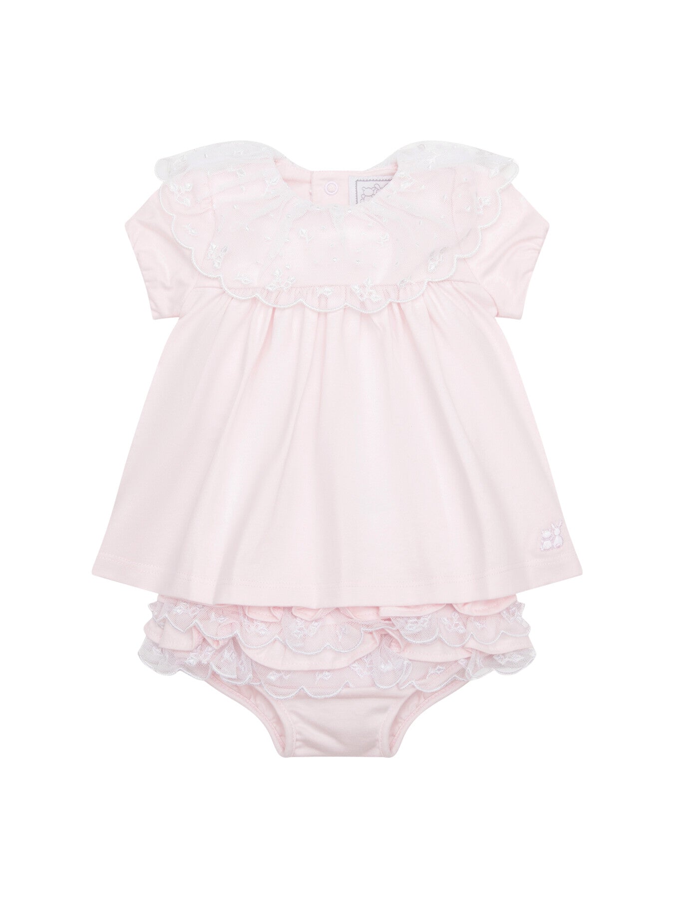 Janais Girls Dress and Frilly Knicker Set