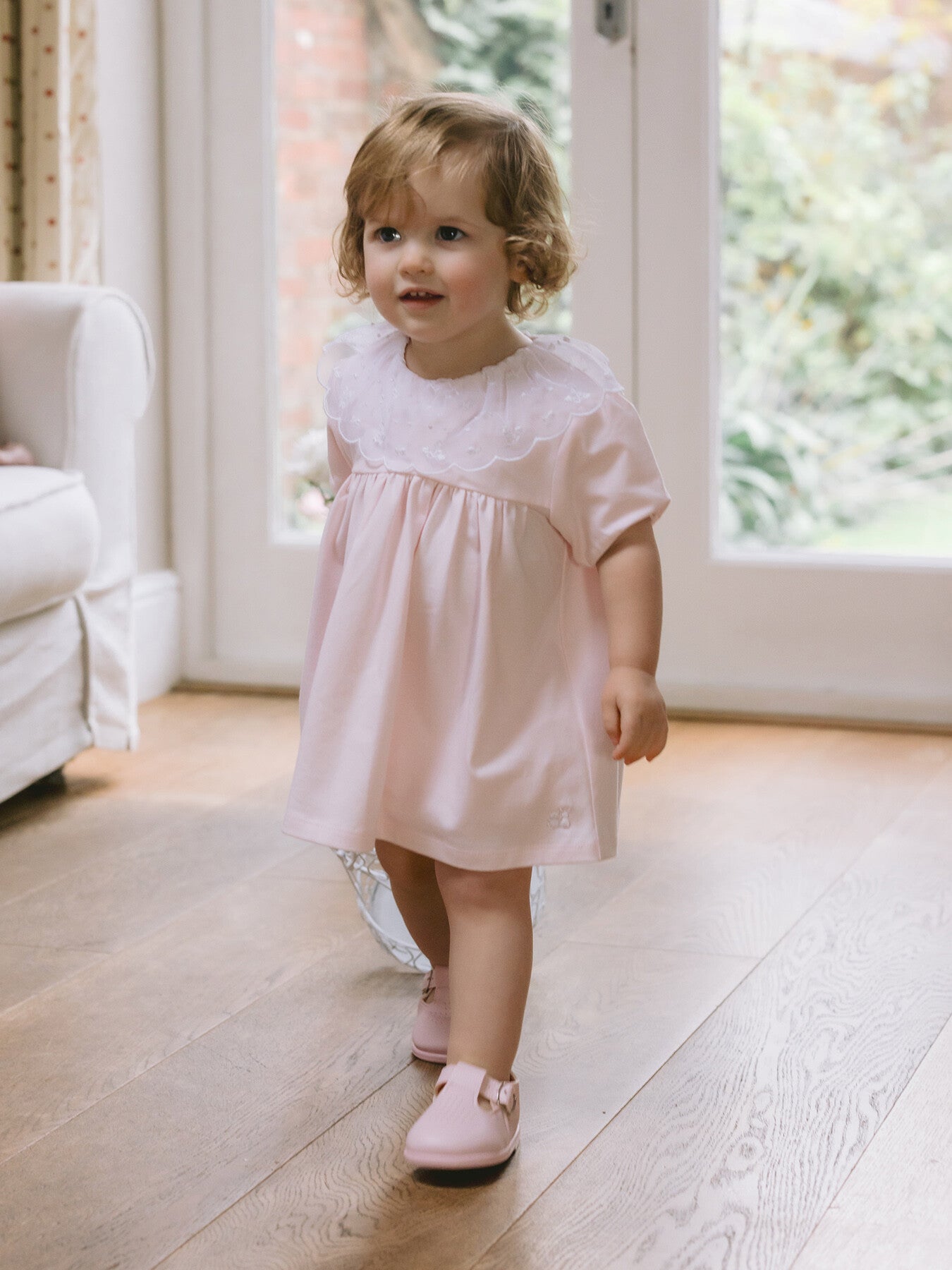 Janais Girls Dress and Frilly Knicker Set