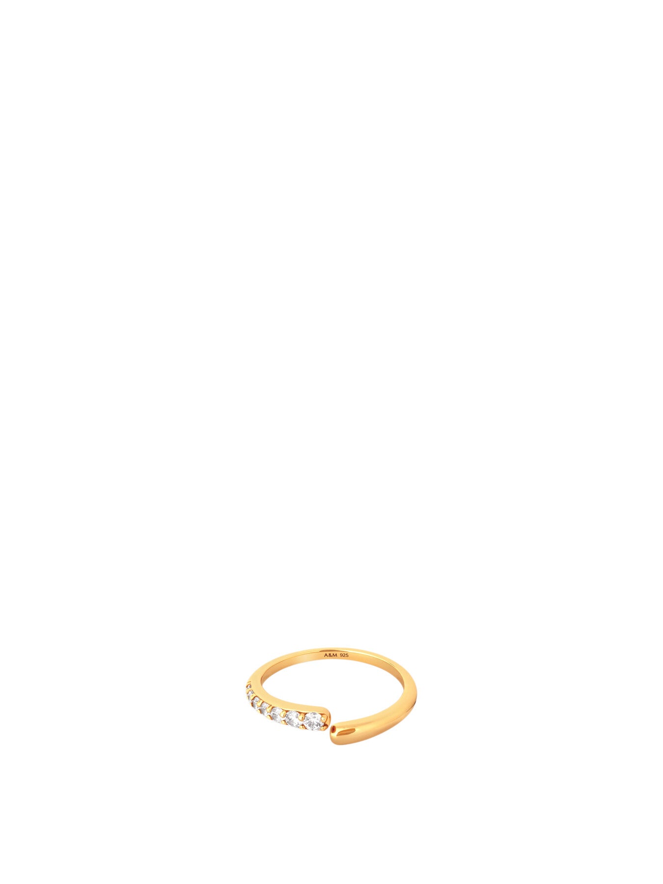 Orbit Crystal Open Ring