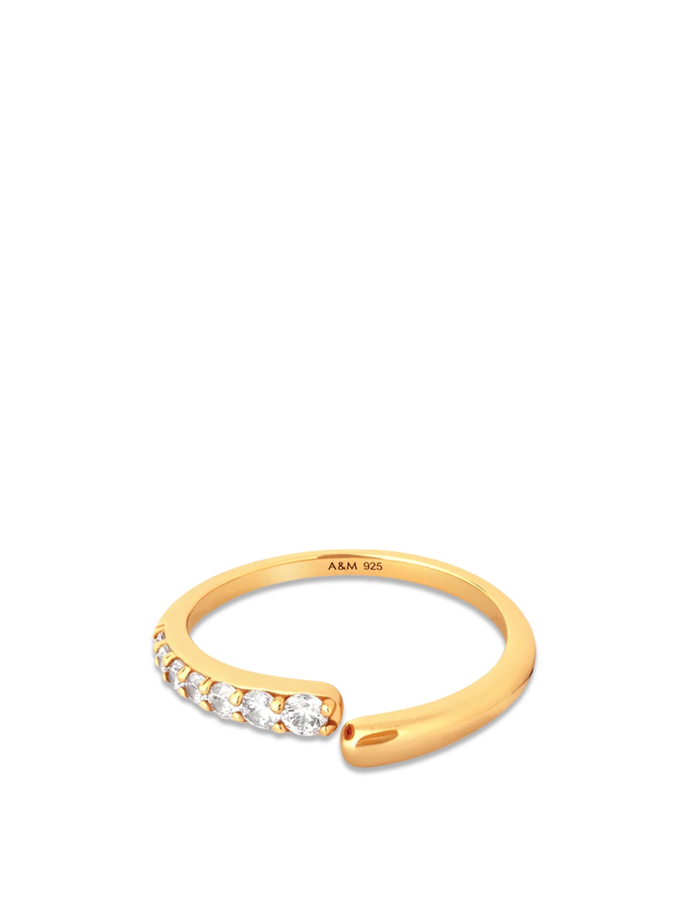 Orbit Crystal Open Ring