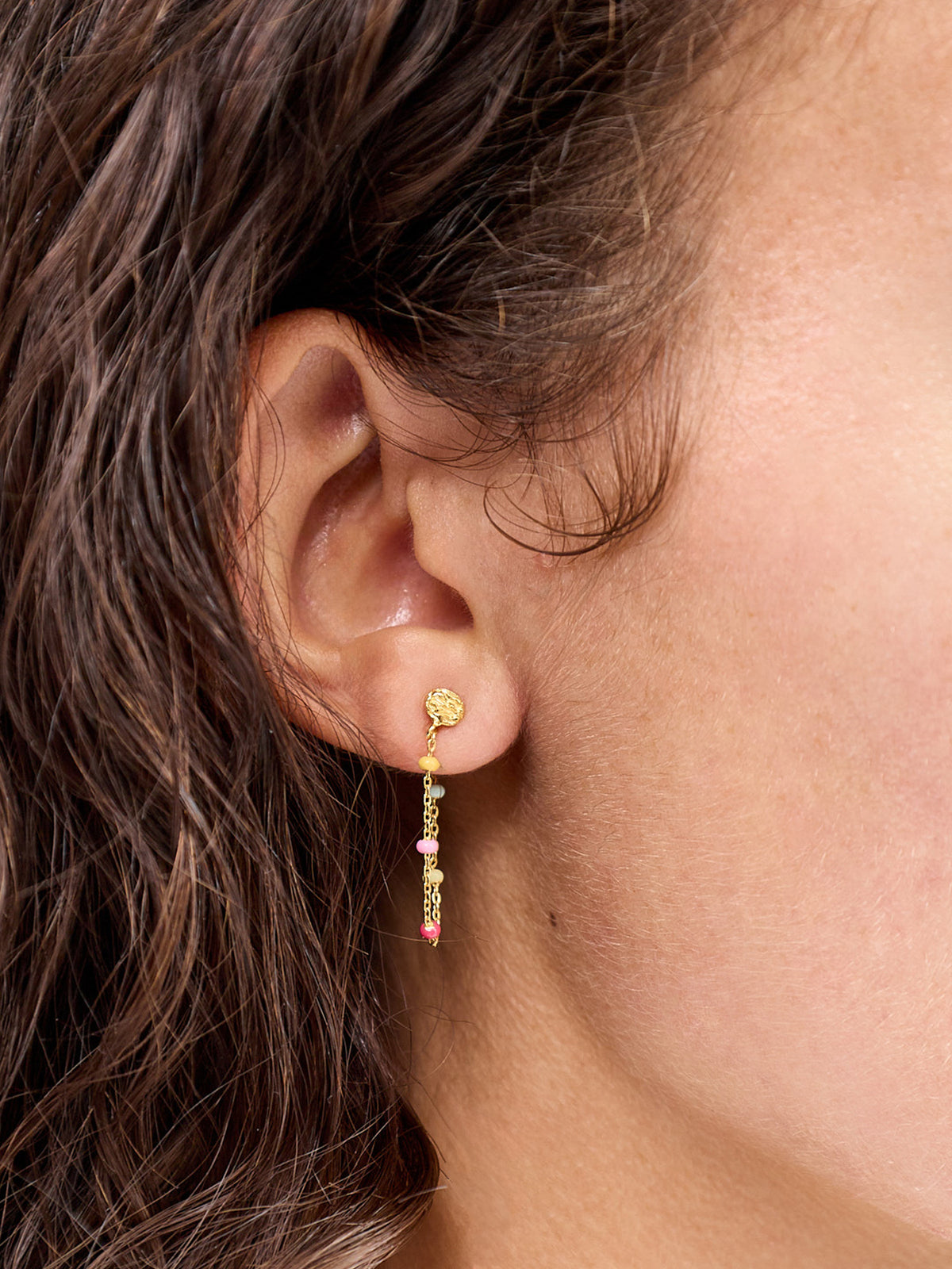 Lola 18kt Gold Plated Sterling Silver Earrings Rainbow