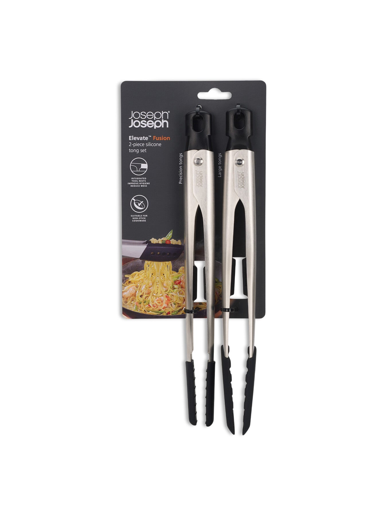 Fusion Silicone Tongs 2 Piece