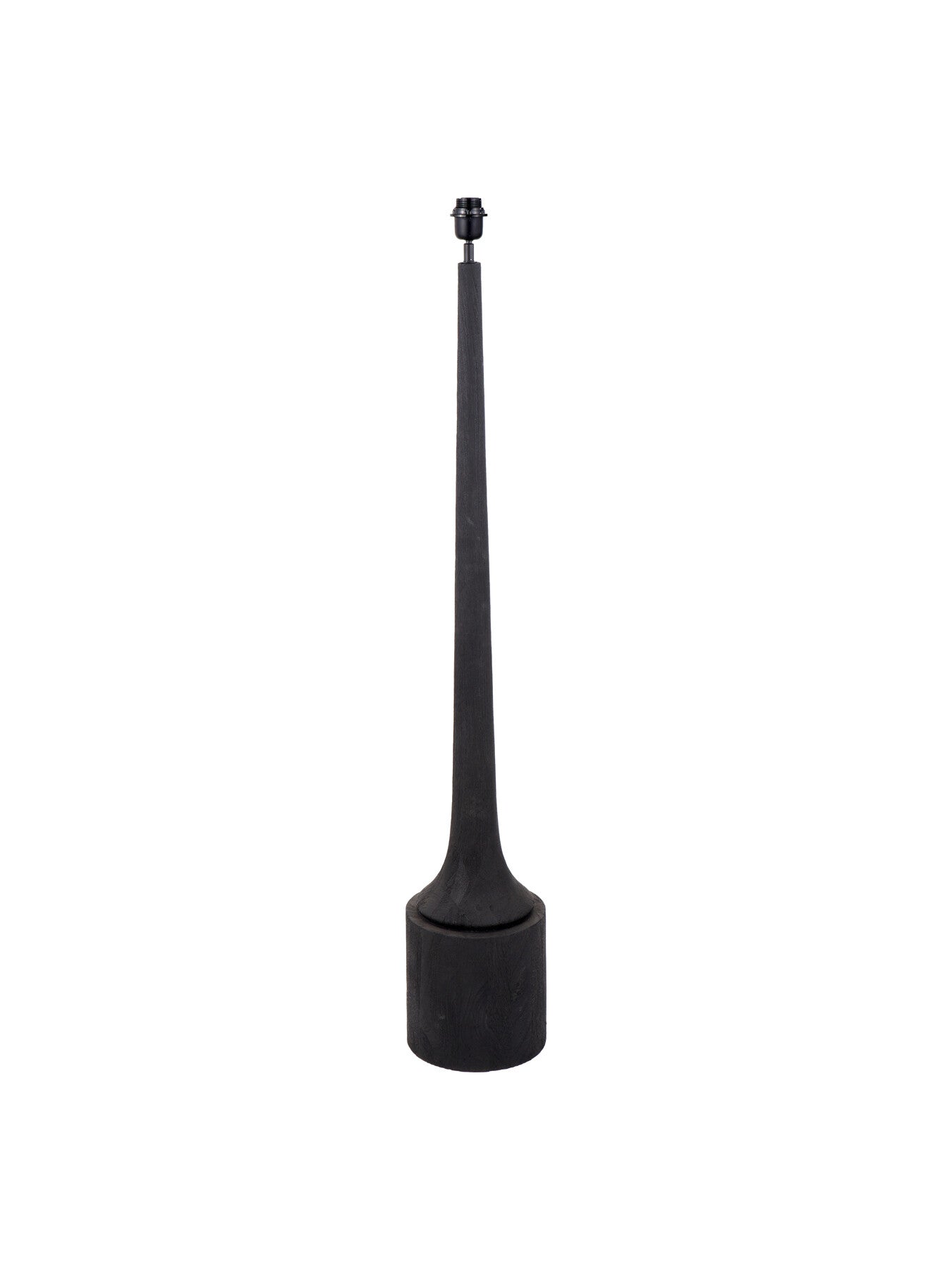 Marin Black Wood Tall Neck Floor Lamp Base