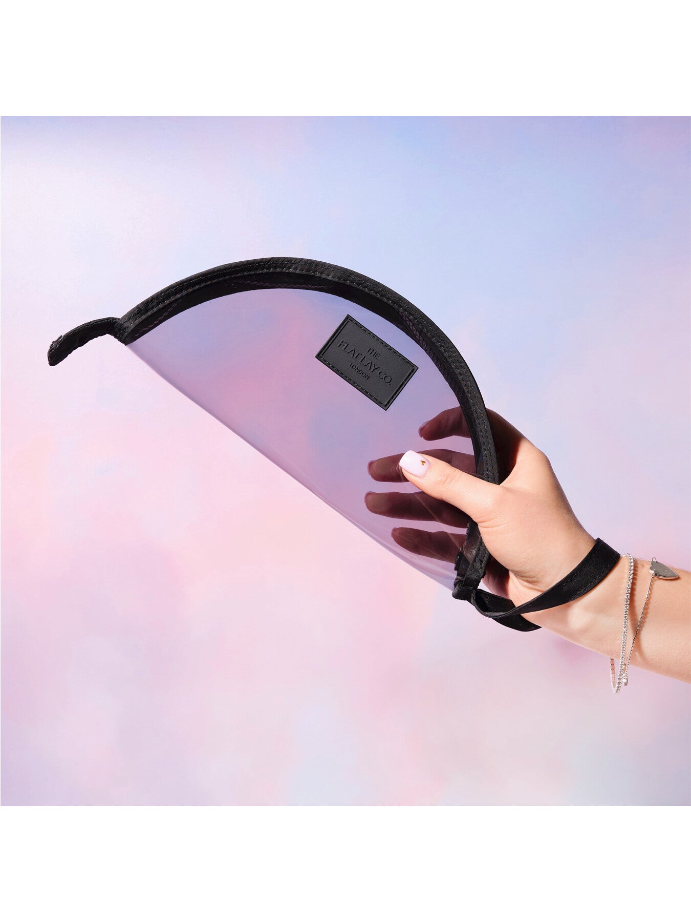 Lunar Flat Lay Makeup Pouch - Black