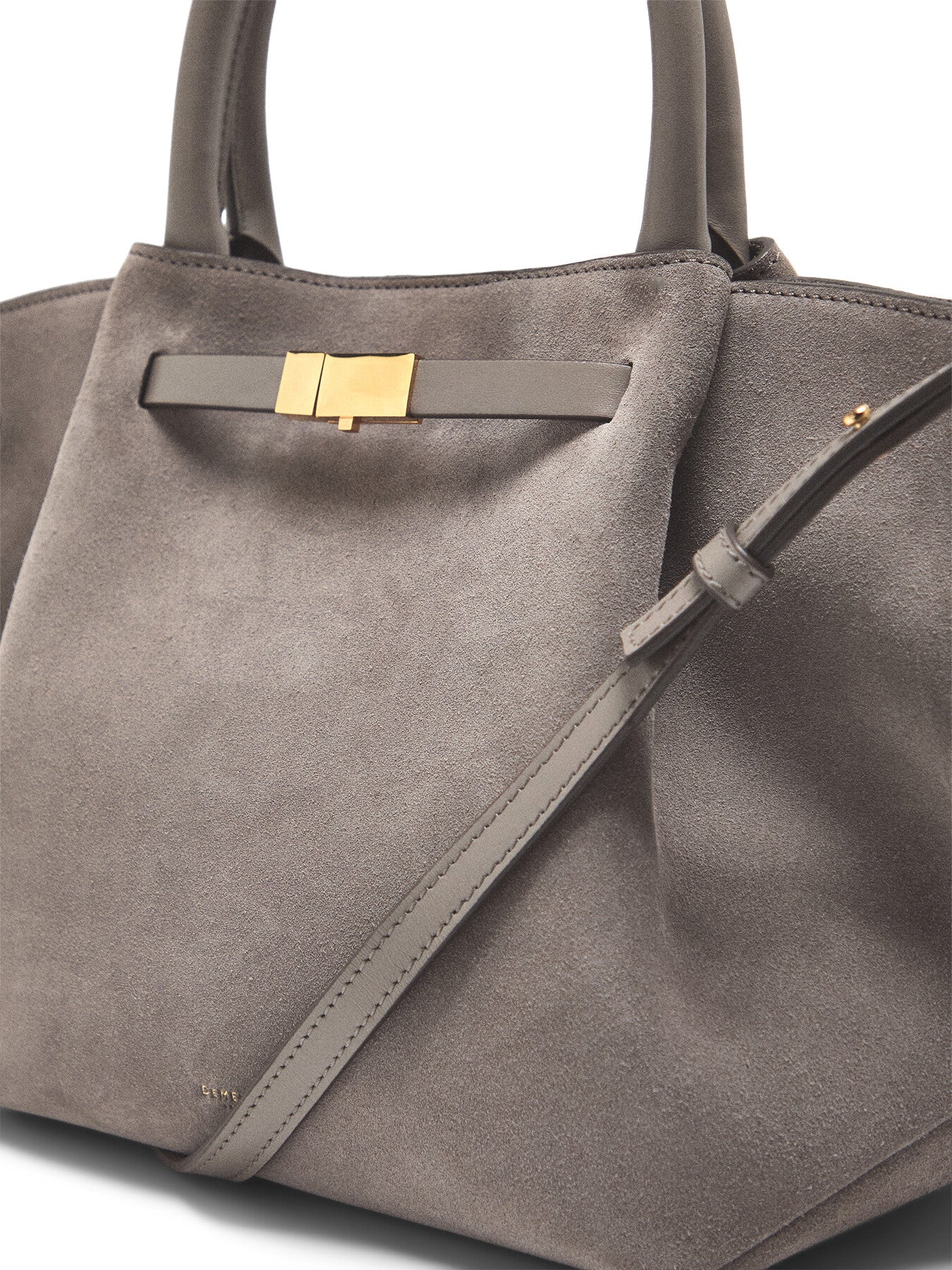 Suede Midi New York Tote Bag