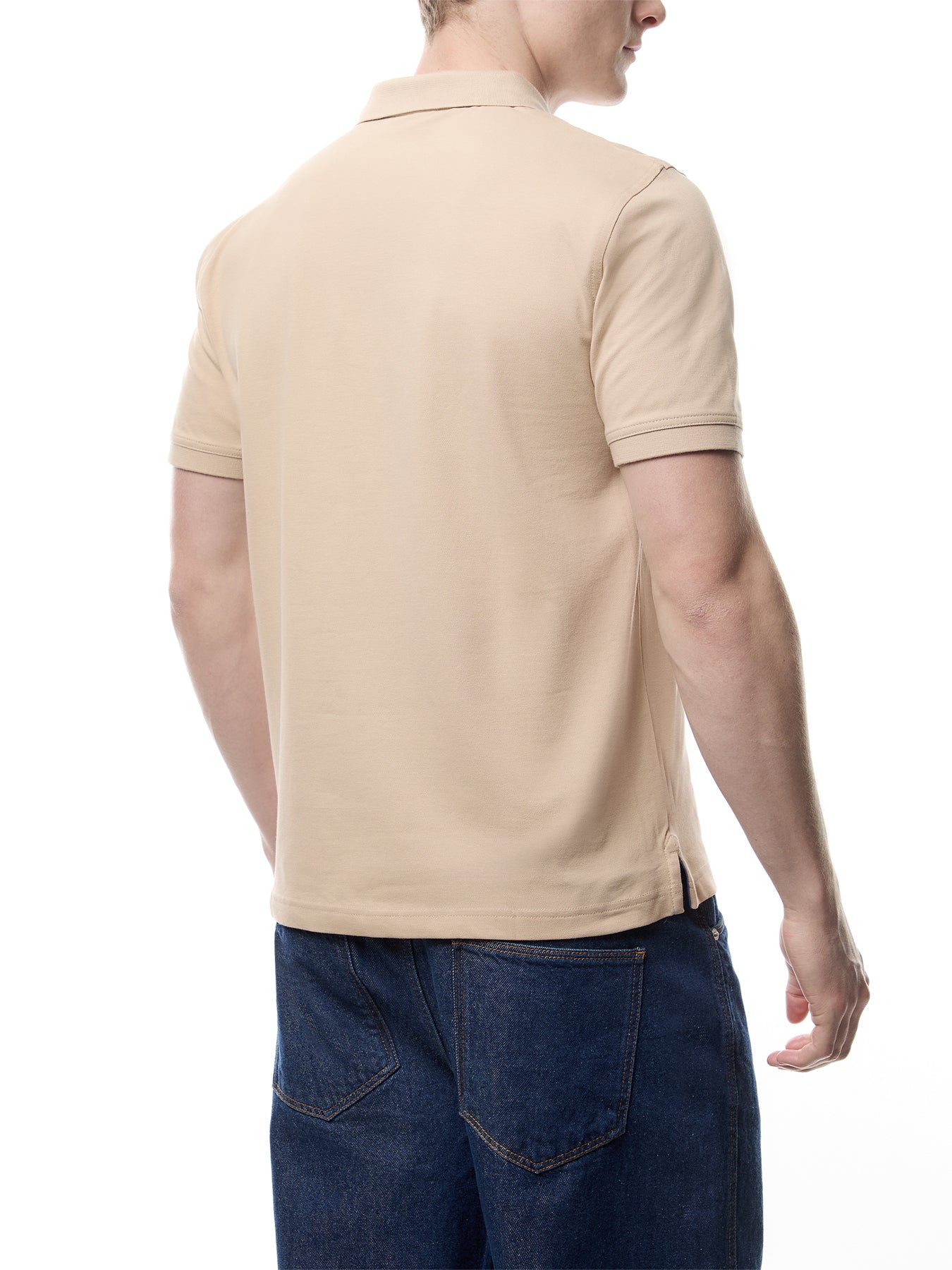 Contrast Piqué Polo Shirt