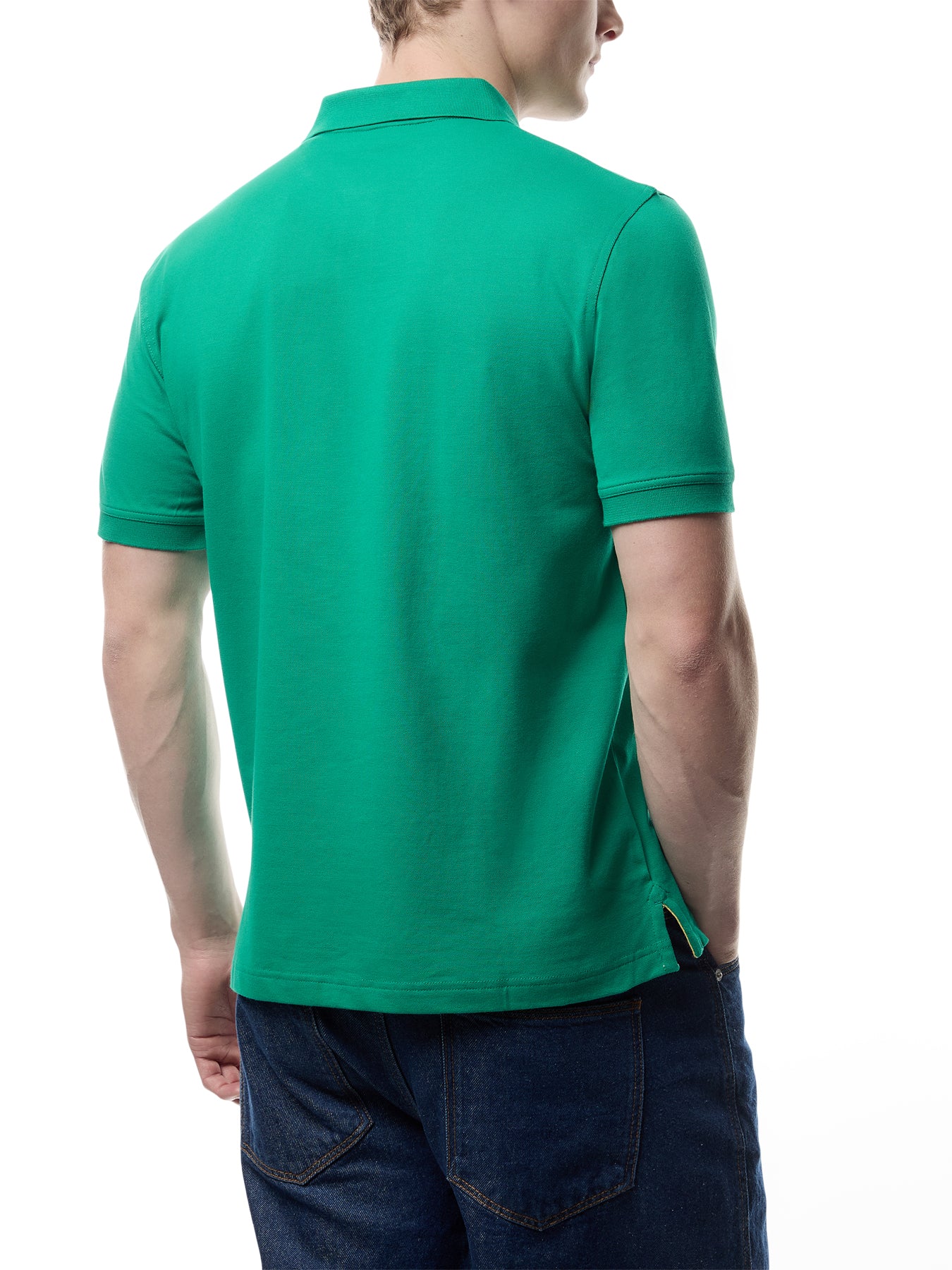 Contrast Piqué Polo Shirt