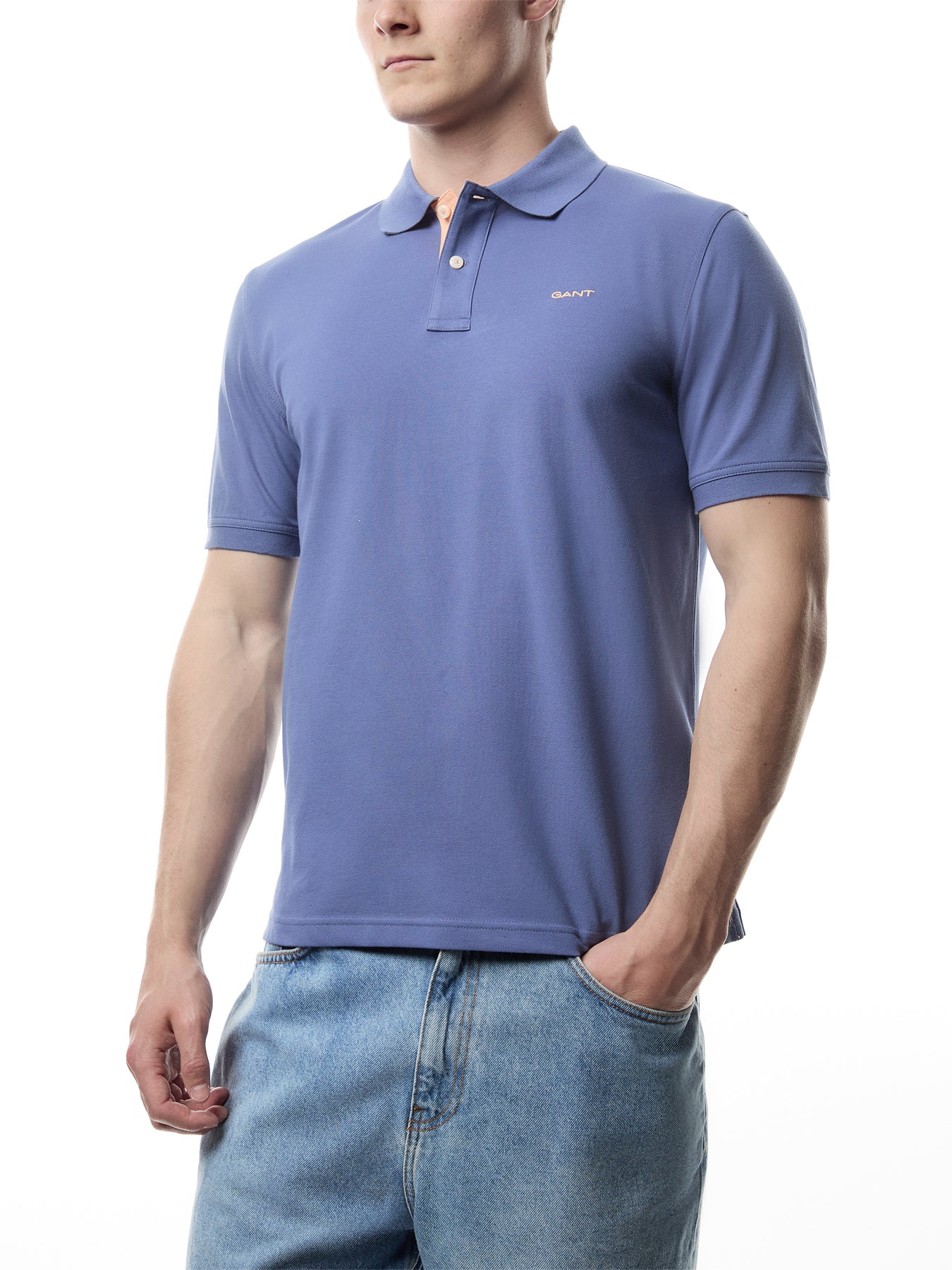 Contrast Piqué Polo Shirt