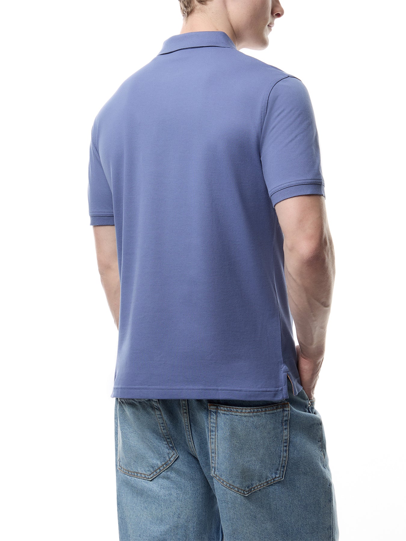 Contrast Piqué Polo Shirt