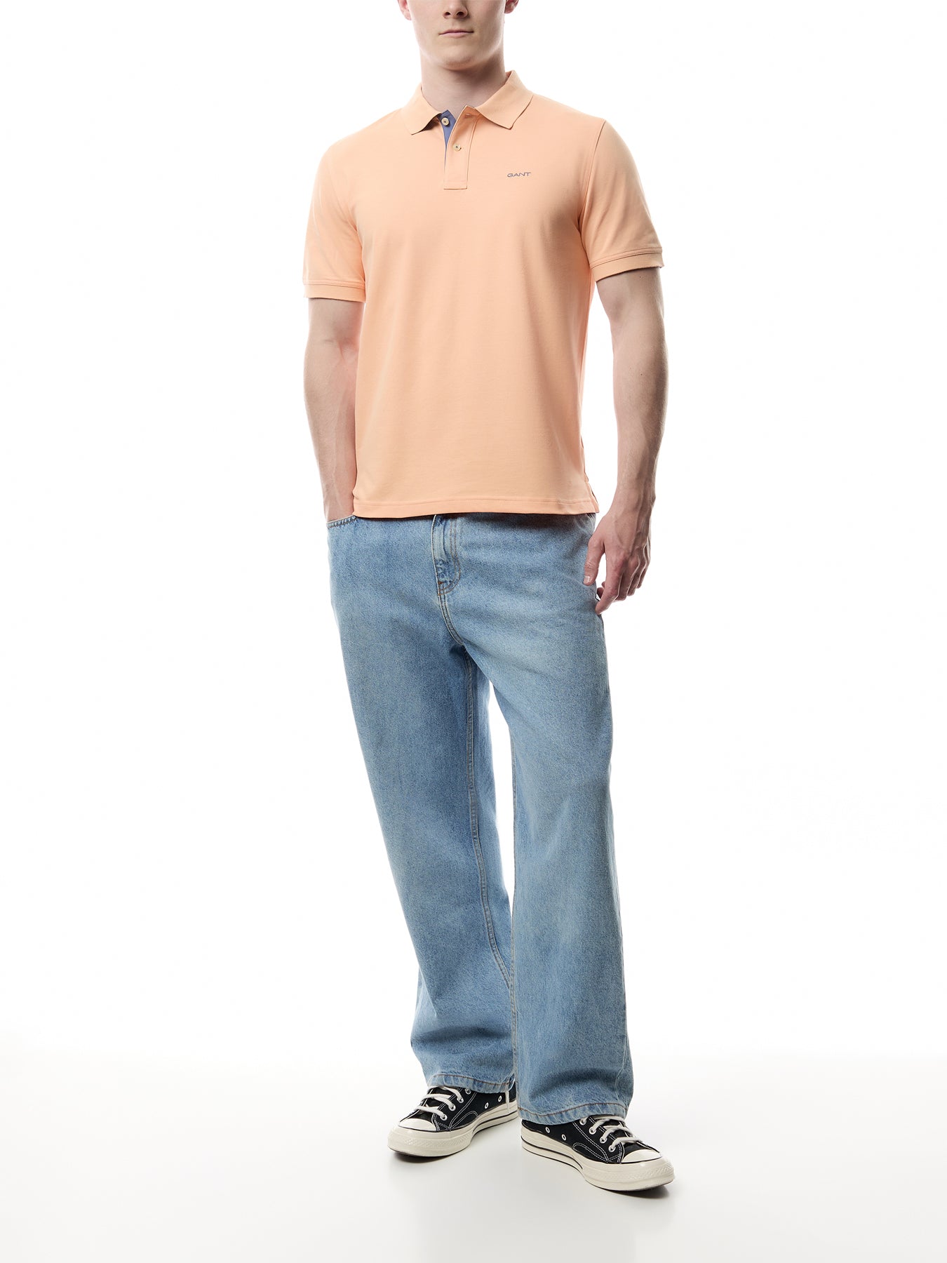 Contrast Piqué Polo Shirt