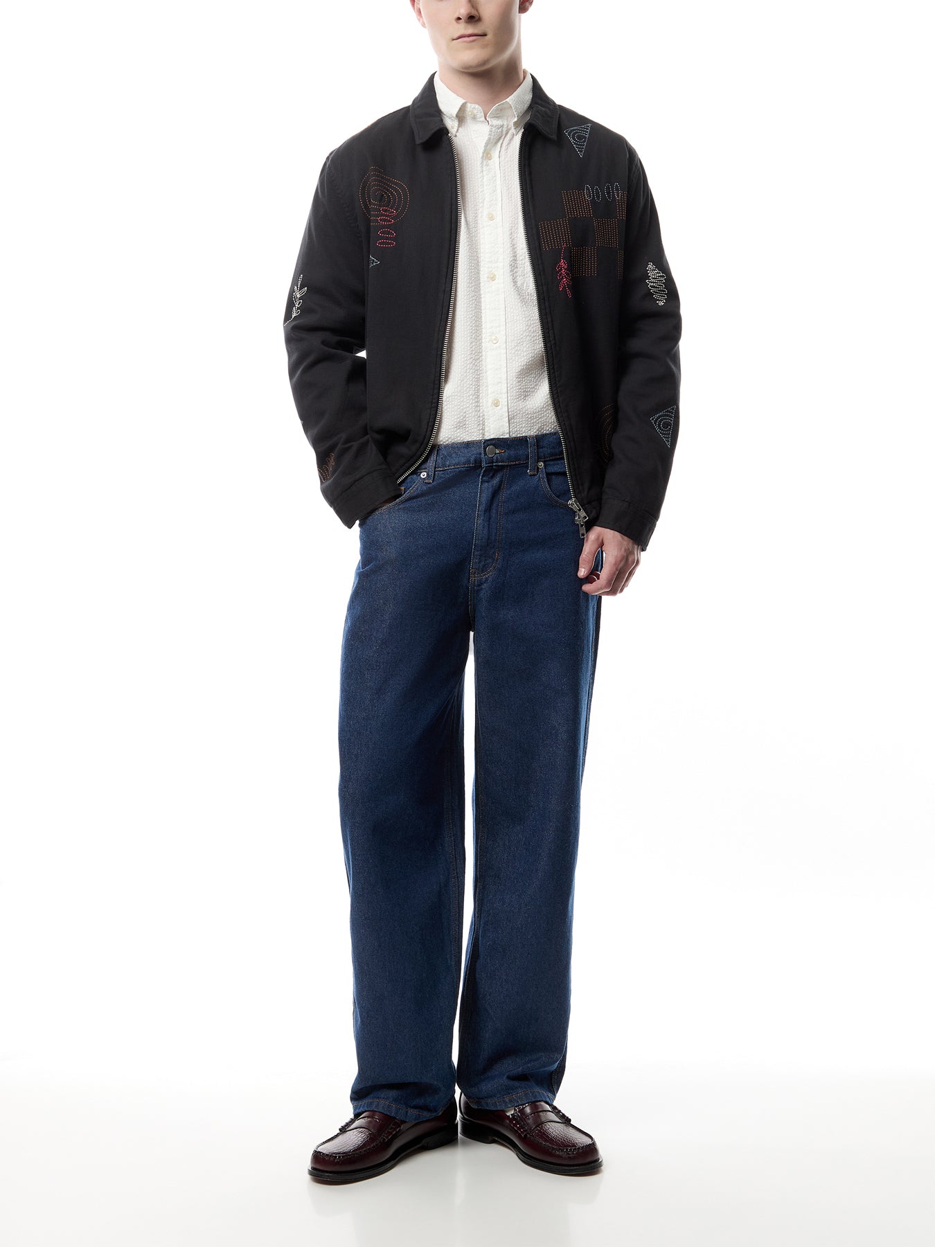 Regular Solid Seersucker Shirt