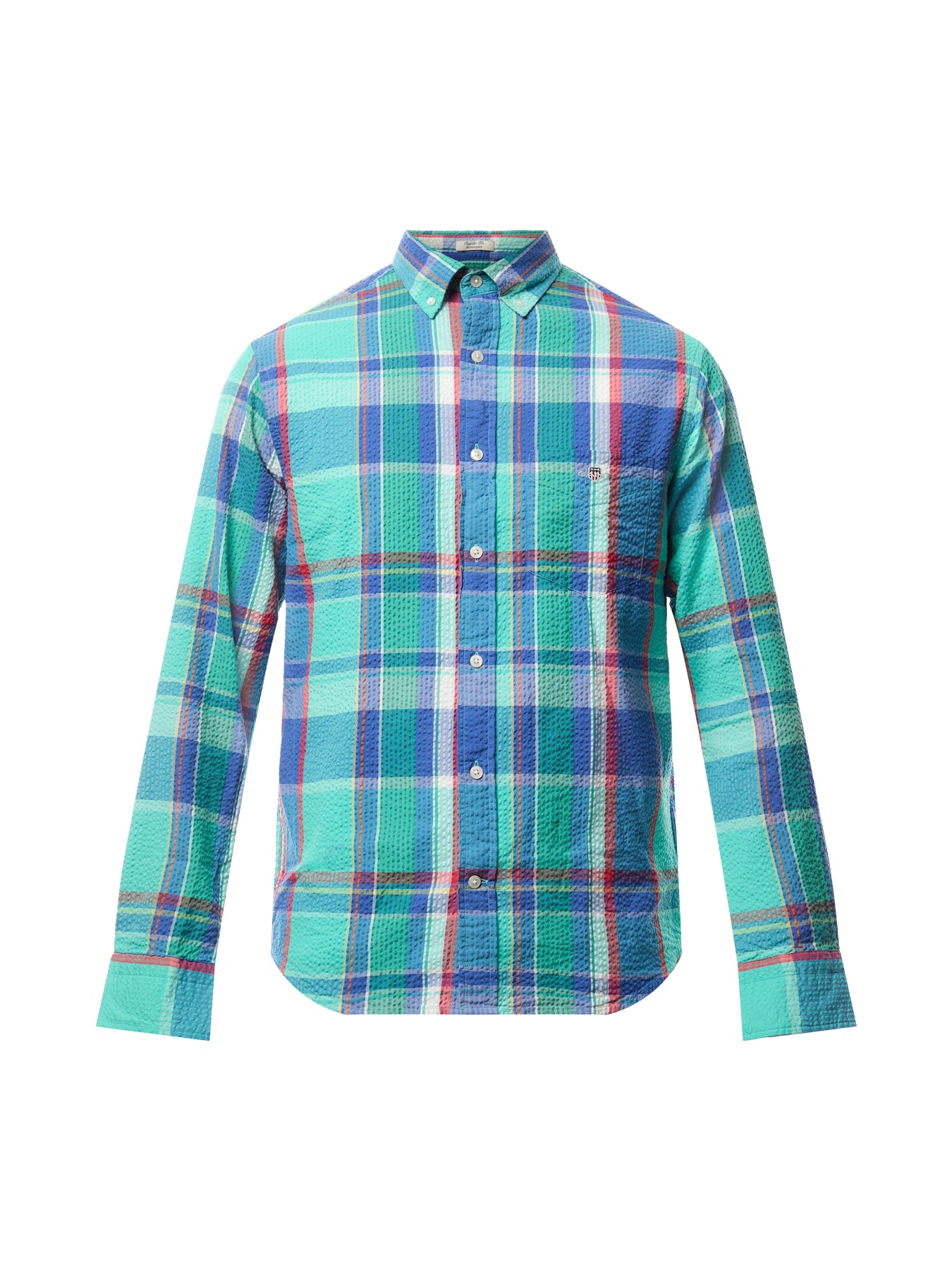 Regular Fit Seersucker Madras Shirt