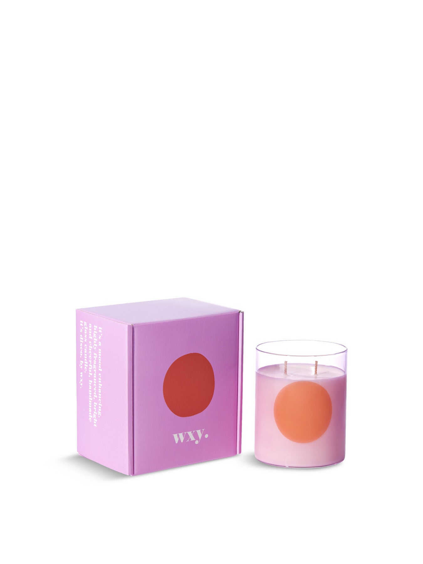 White Floral Disco Candle 475g