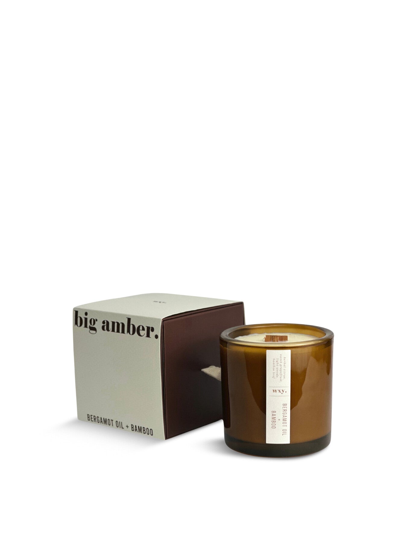 Bamboo & Bergamot Oil Amber/ Umbra 350g Candle