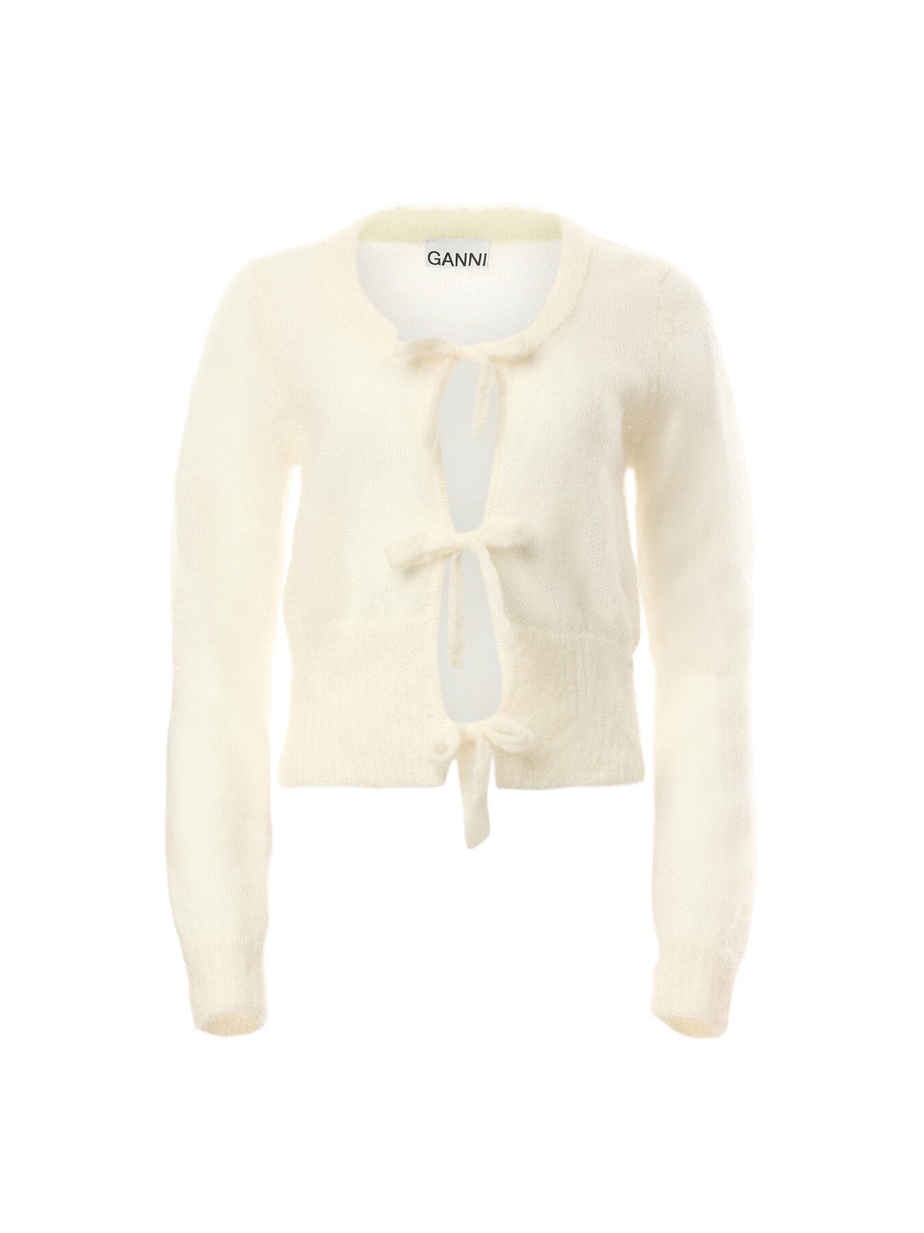 Light Mohair Tie String Cardigan