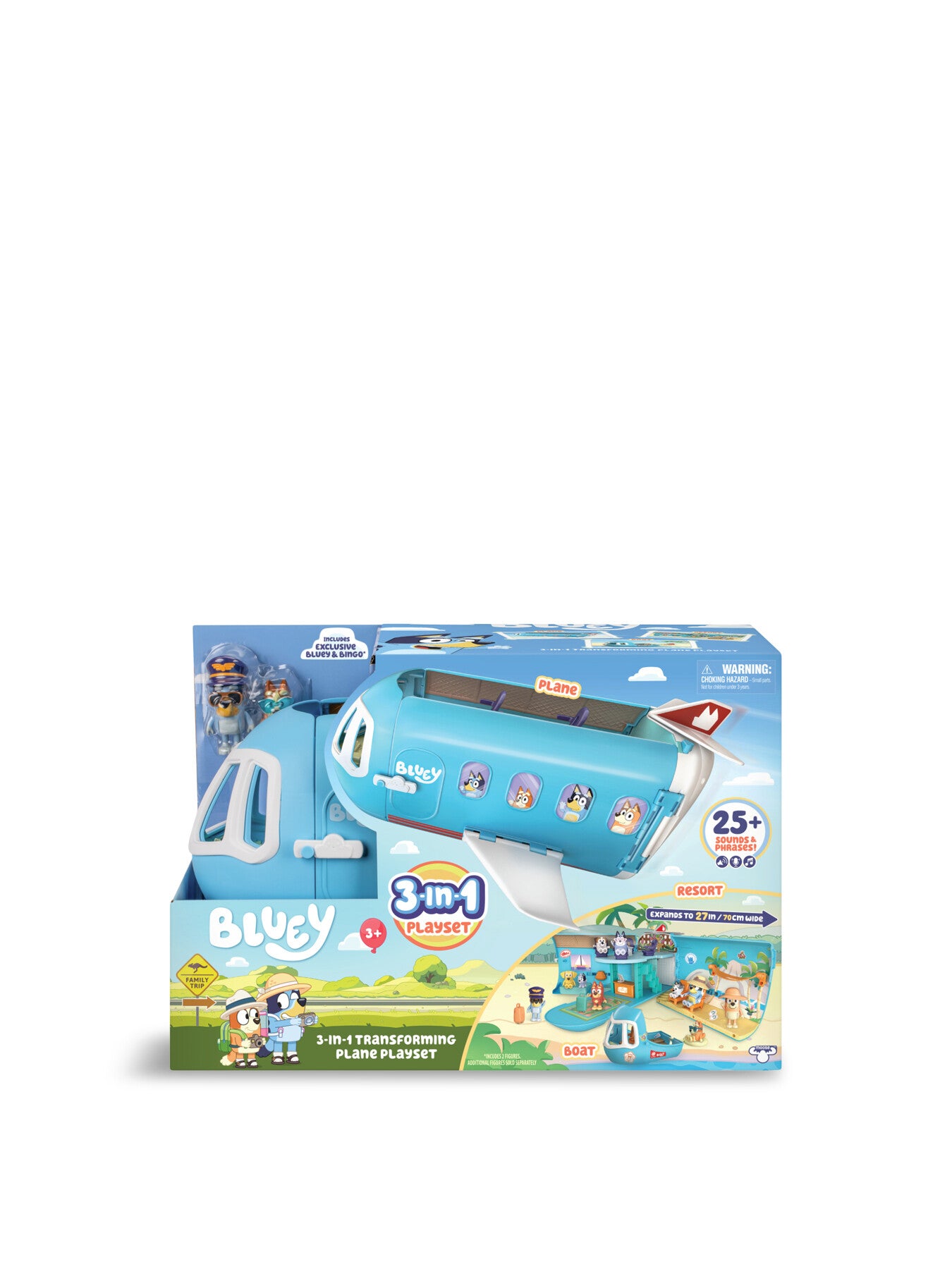 Bluey Holiday 3-in-1 Airplane