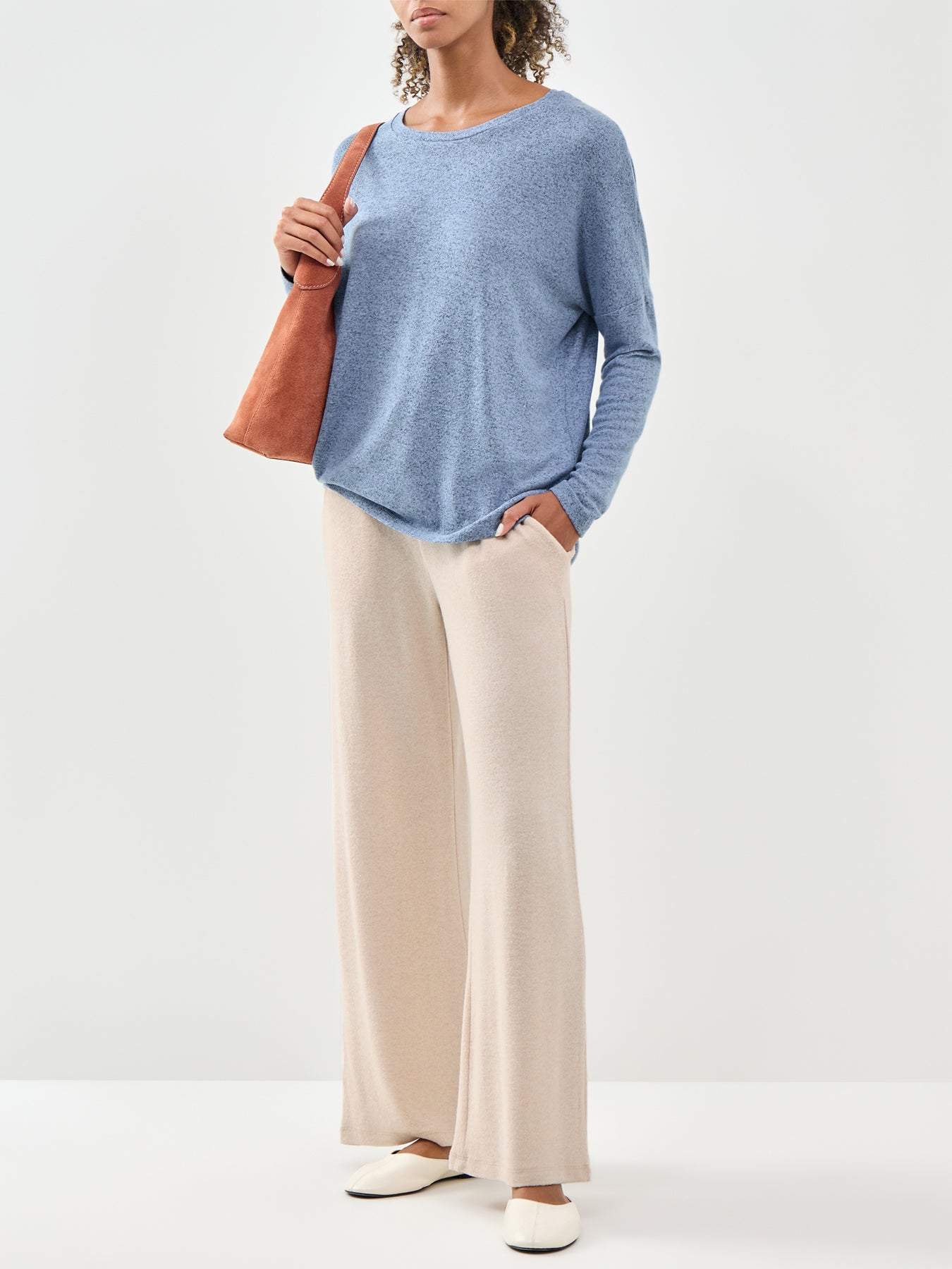 Biara 74 Knitted Trousers Cream