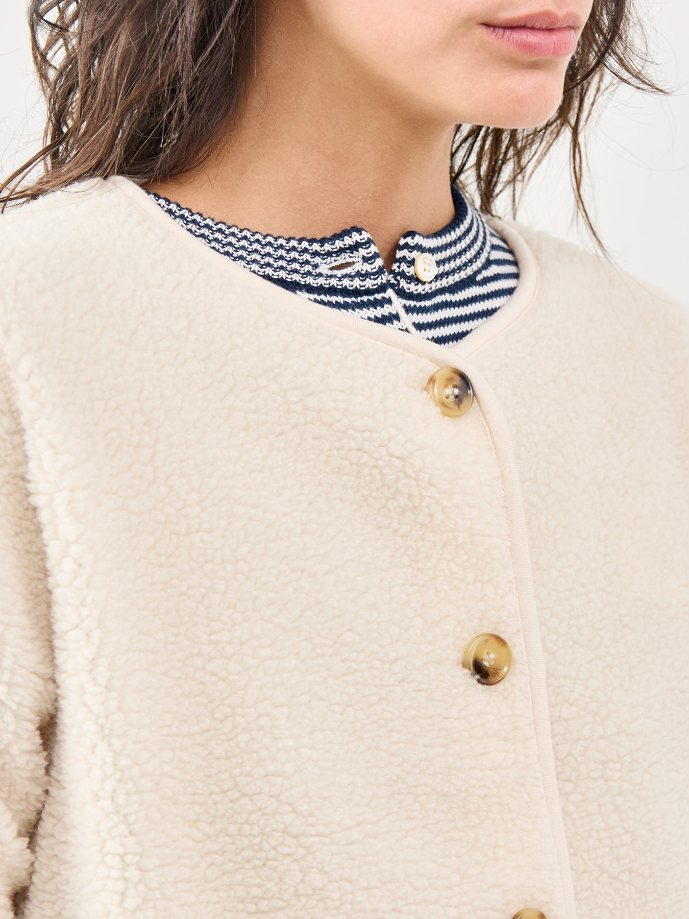 Onyx Teddy Jacket Cream