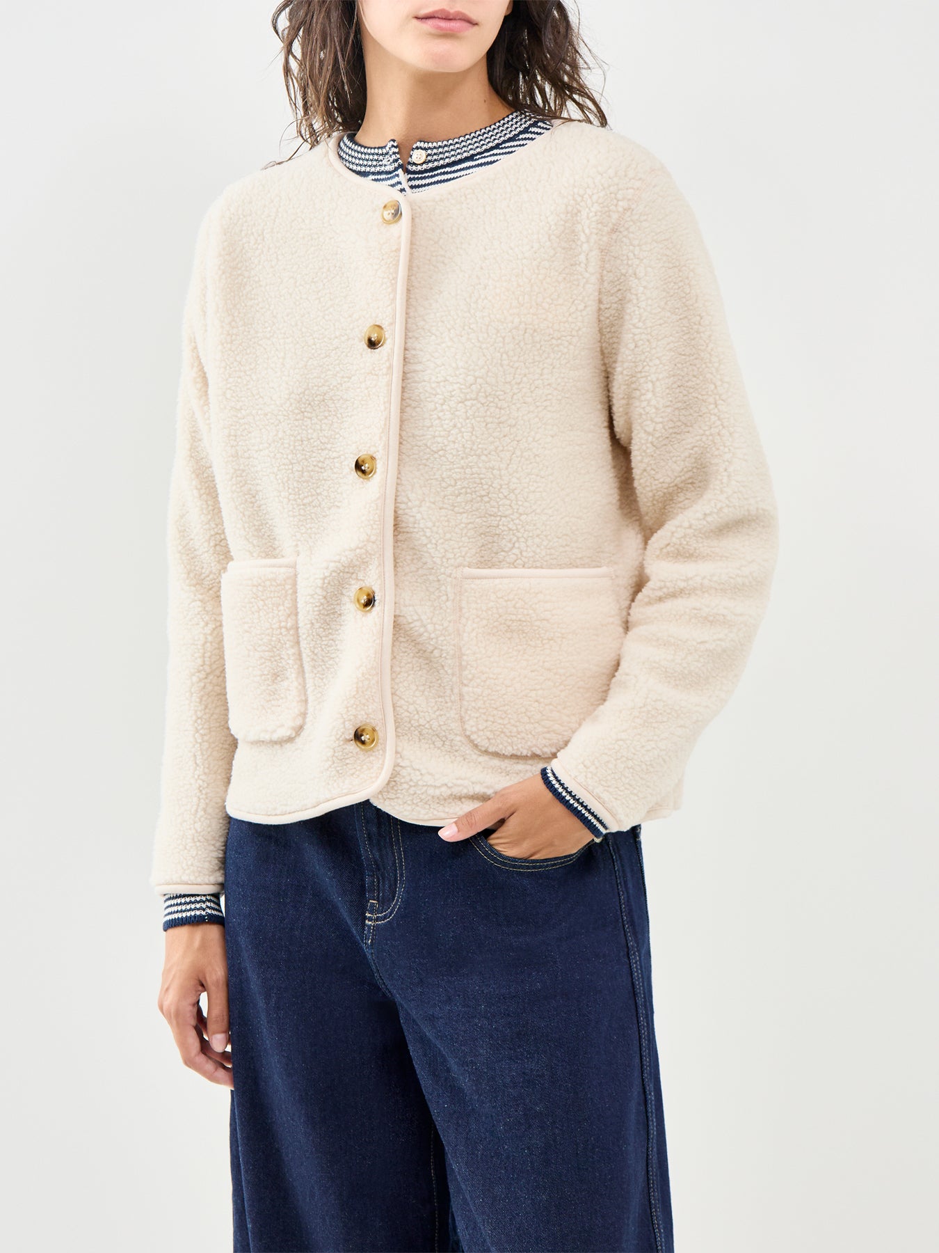Onyx Teddy Jacket Cream