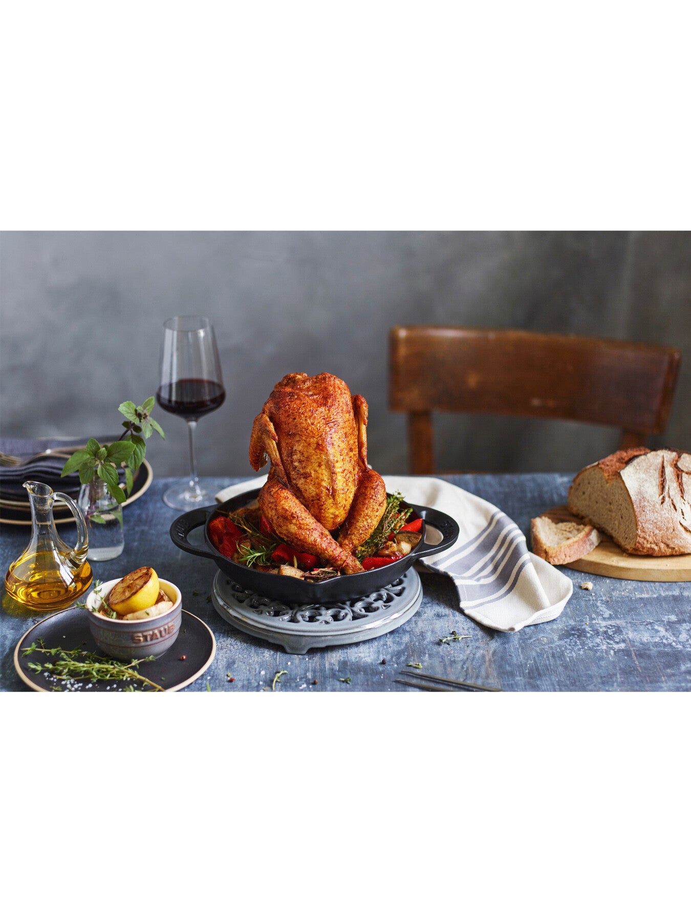 Round Cast Iron Roaster Cocotte