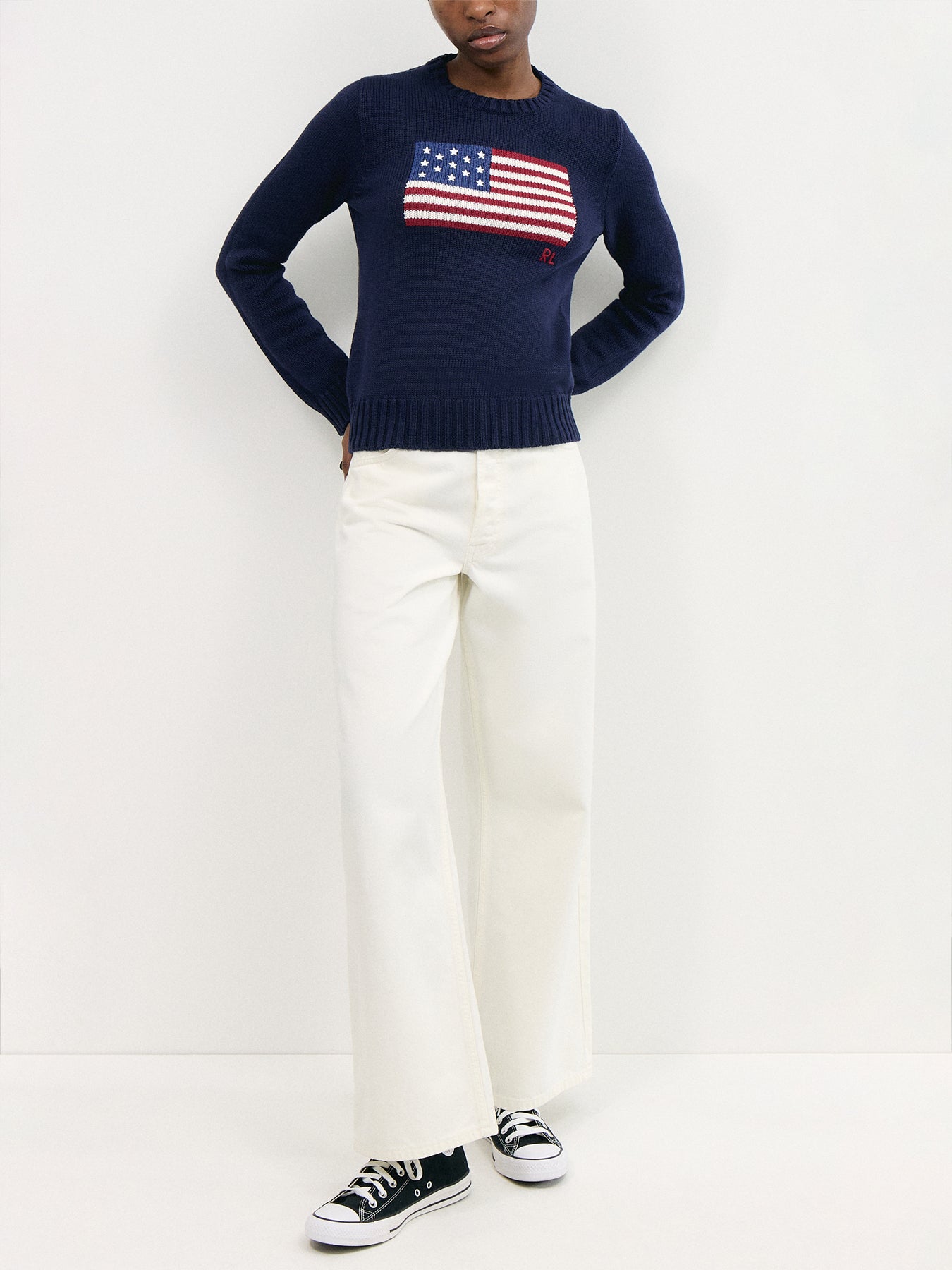 Flag Long Sleeve Pullover
