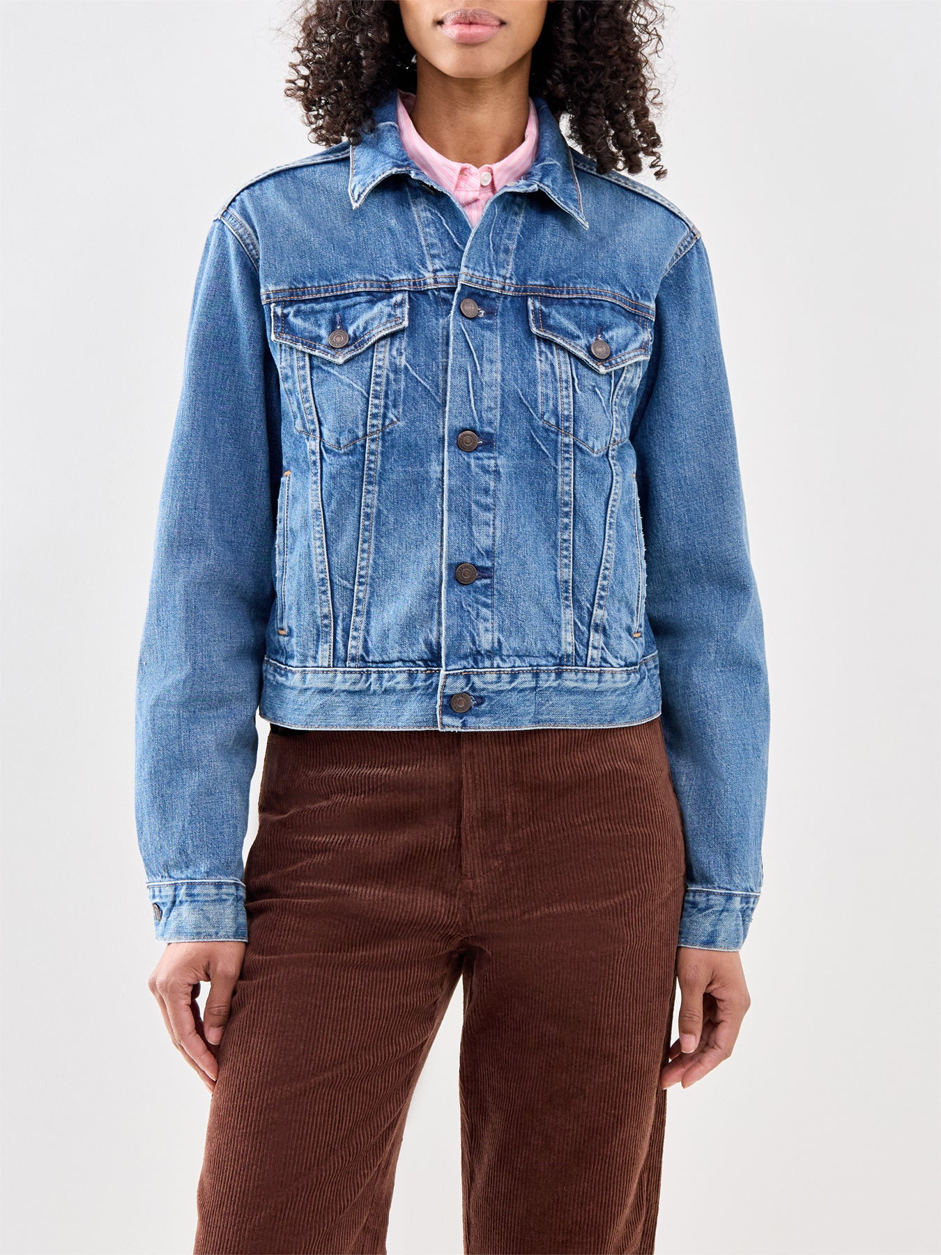 Standard Unlined Trucker Jacket Meuse Wash