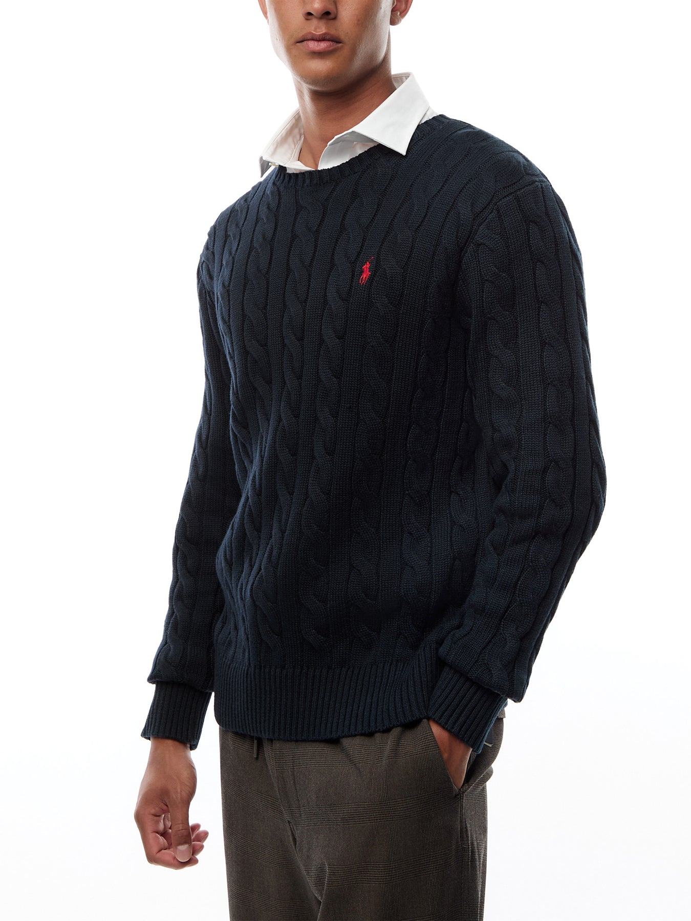 Roving Cable Knit Sweater