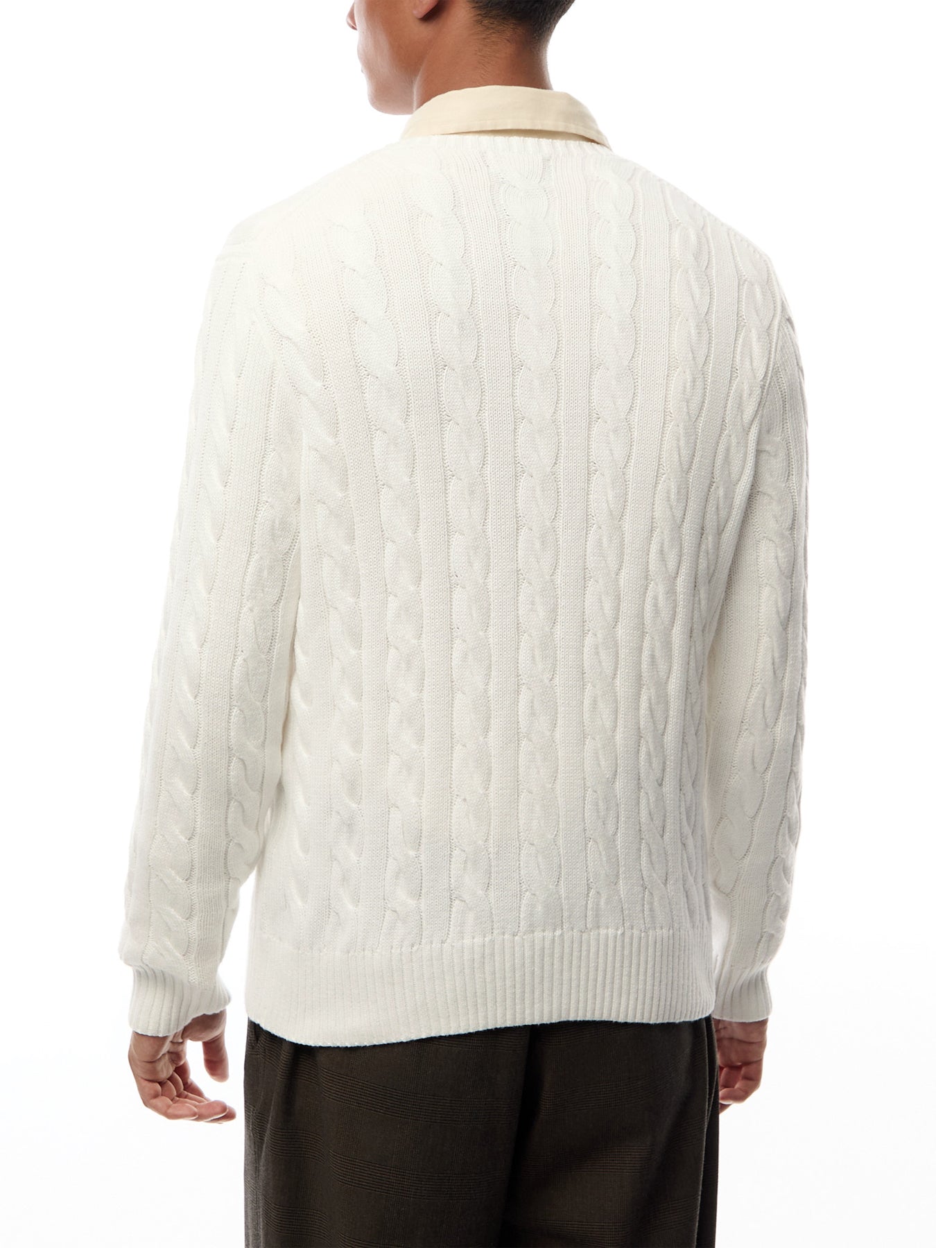 Roving Cable Knit Sweater