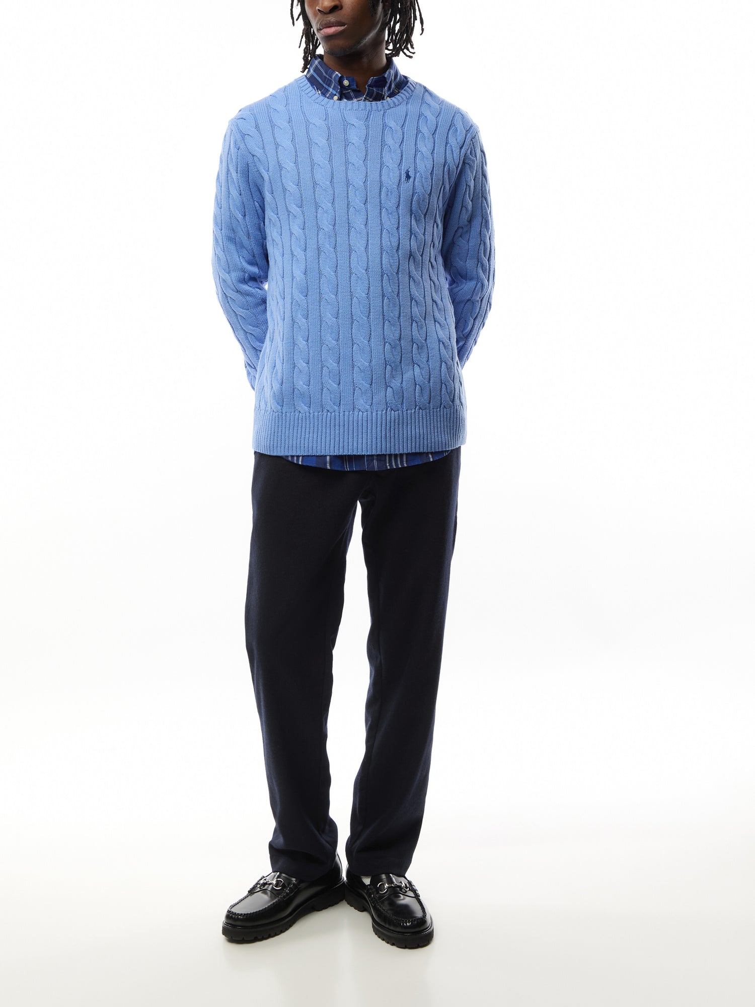 Roving Cable Knit Sweater