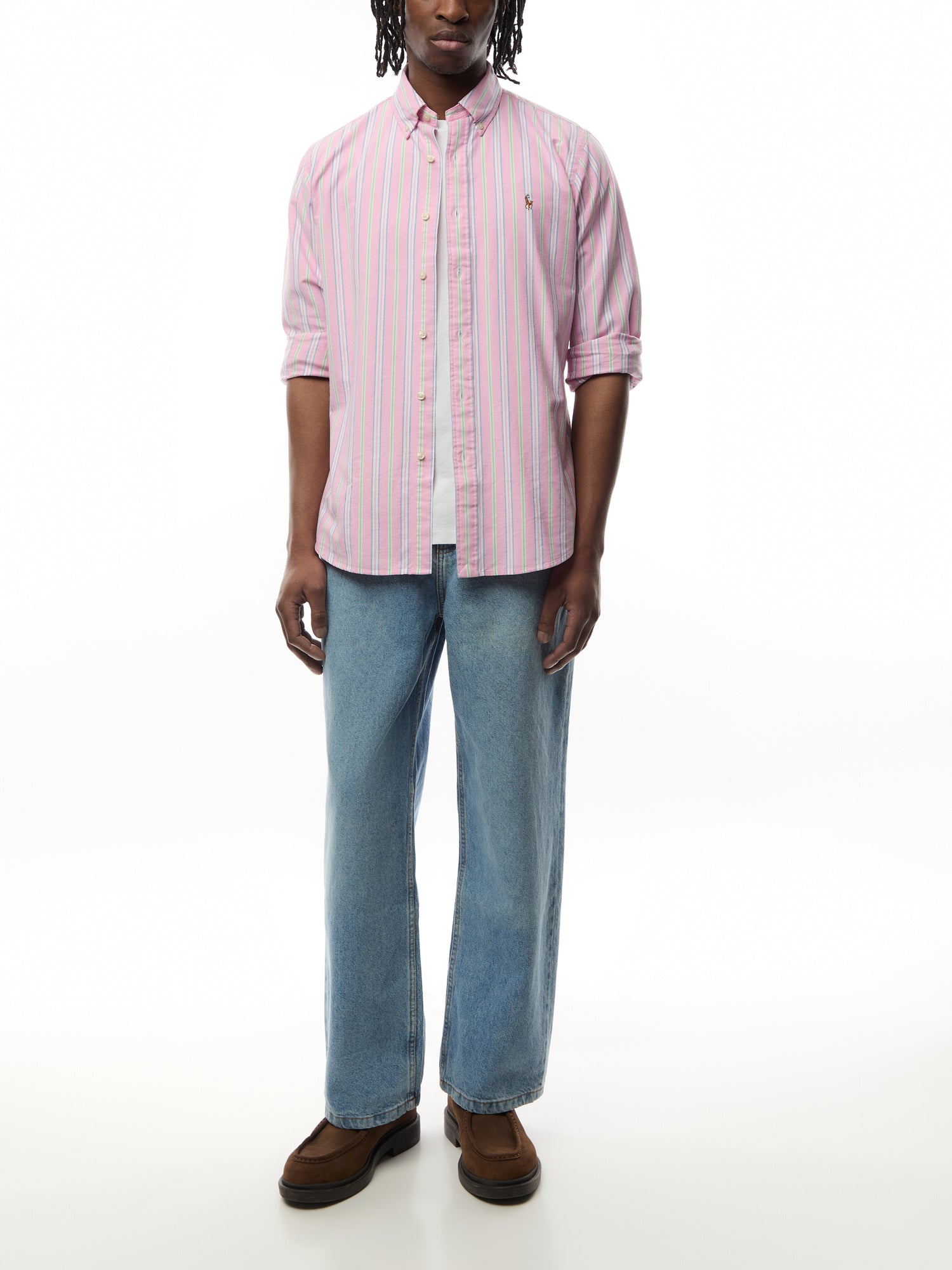 Custom Fit Oxford Stripe Shirt