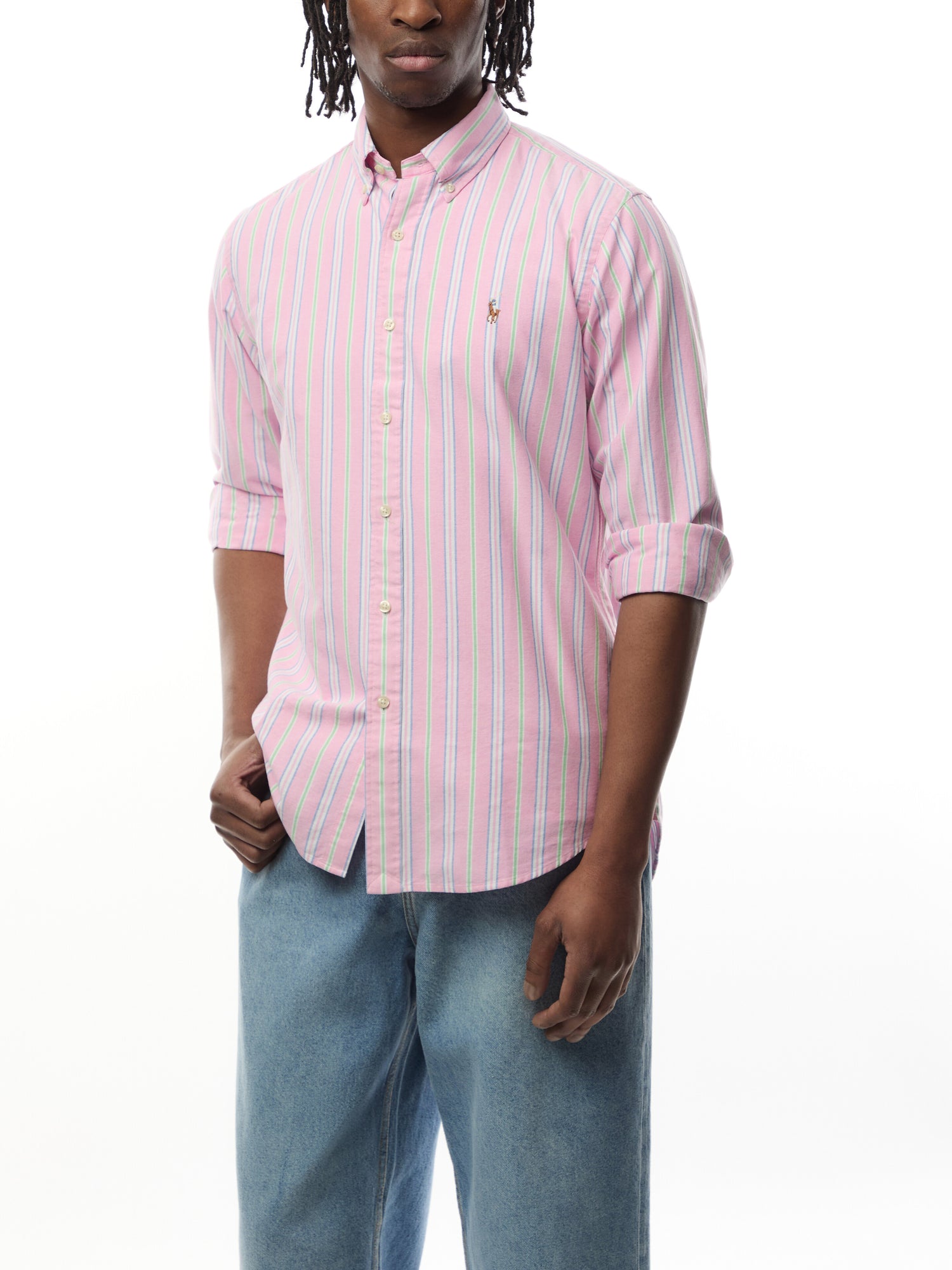 Custom Fit Oxford Stripe Shirt