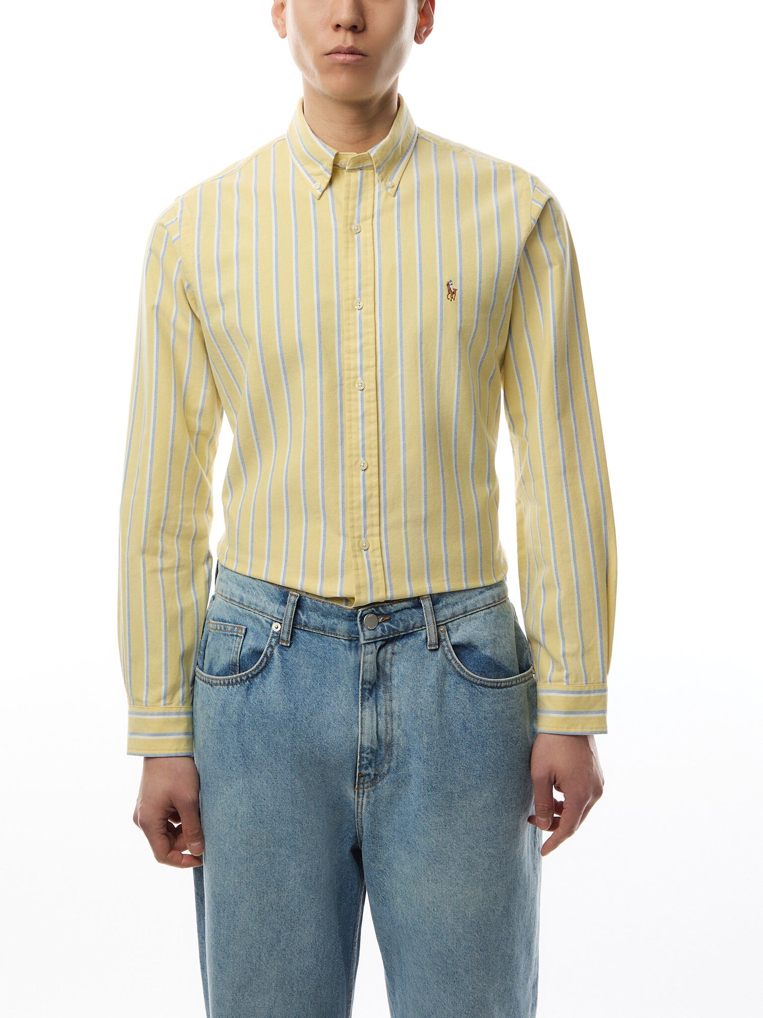 Custom Fit Stripe Oxford Shirt