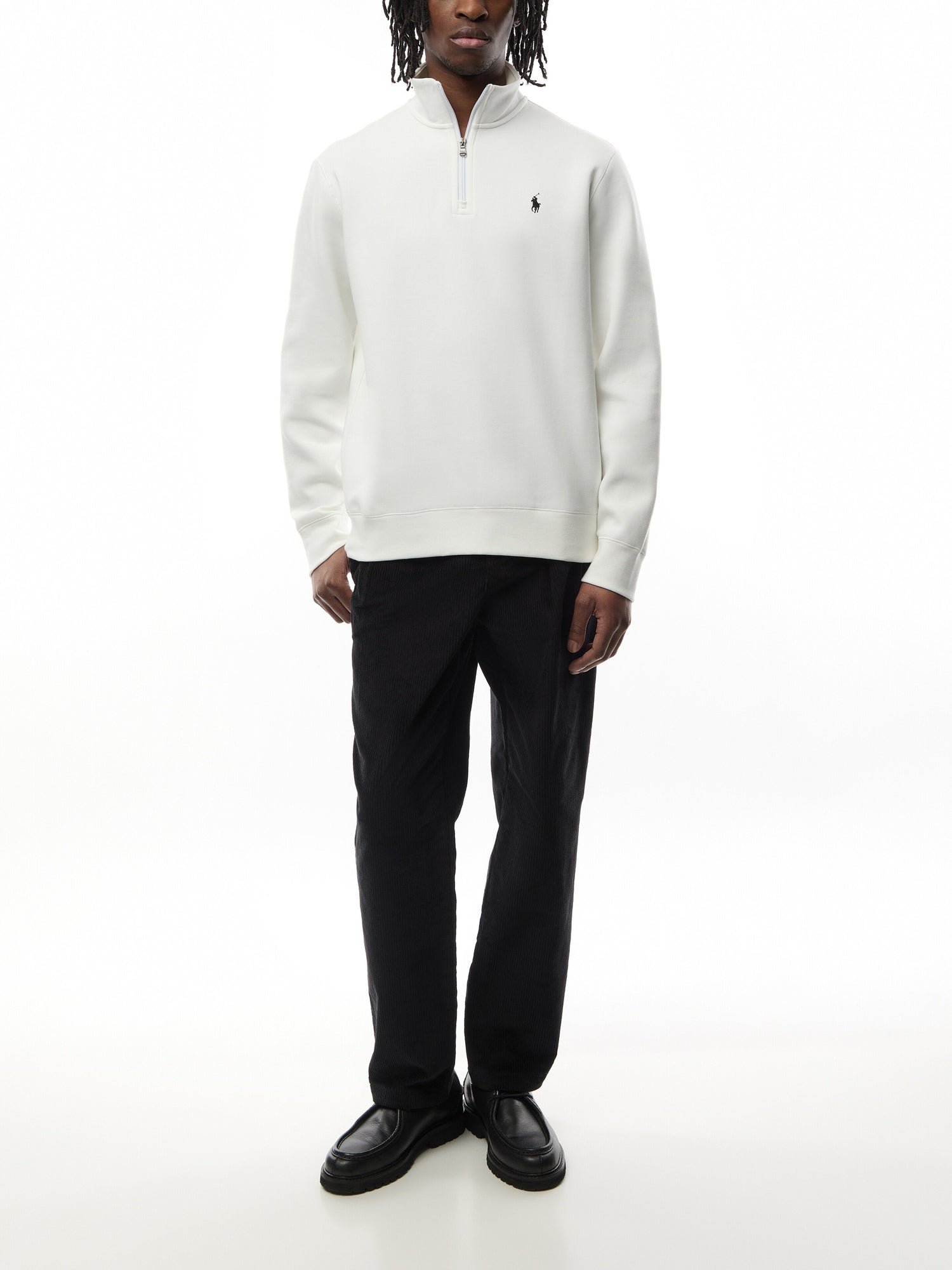 Double Knit Quarter Zip Sweatshirt