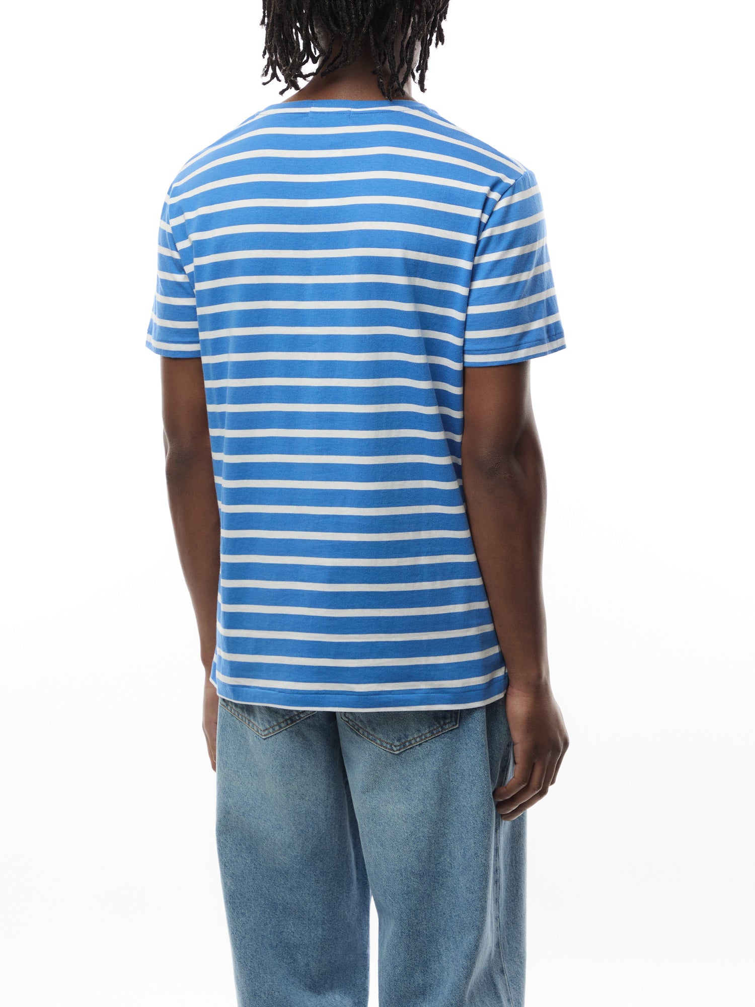 Custom Slim Fit Striped Jersey T-Shirt