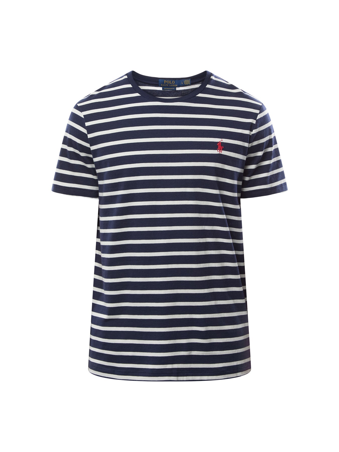Custom Slim Fit Striped Jersey T-Shirt