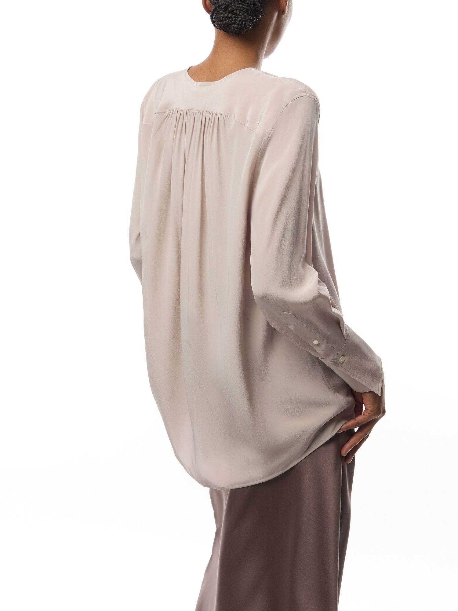 Gather Detail Tie Blouse